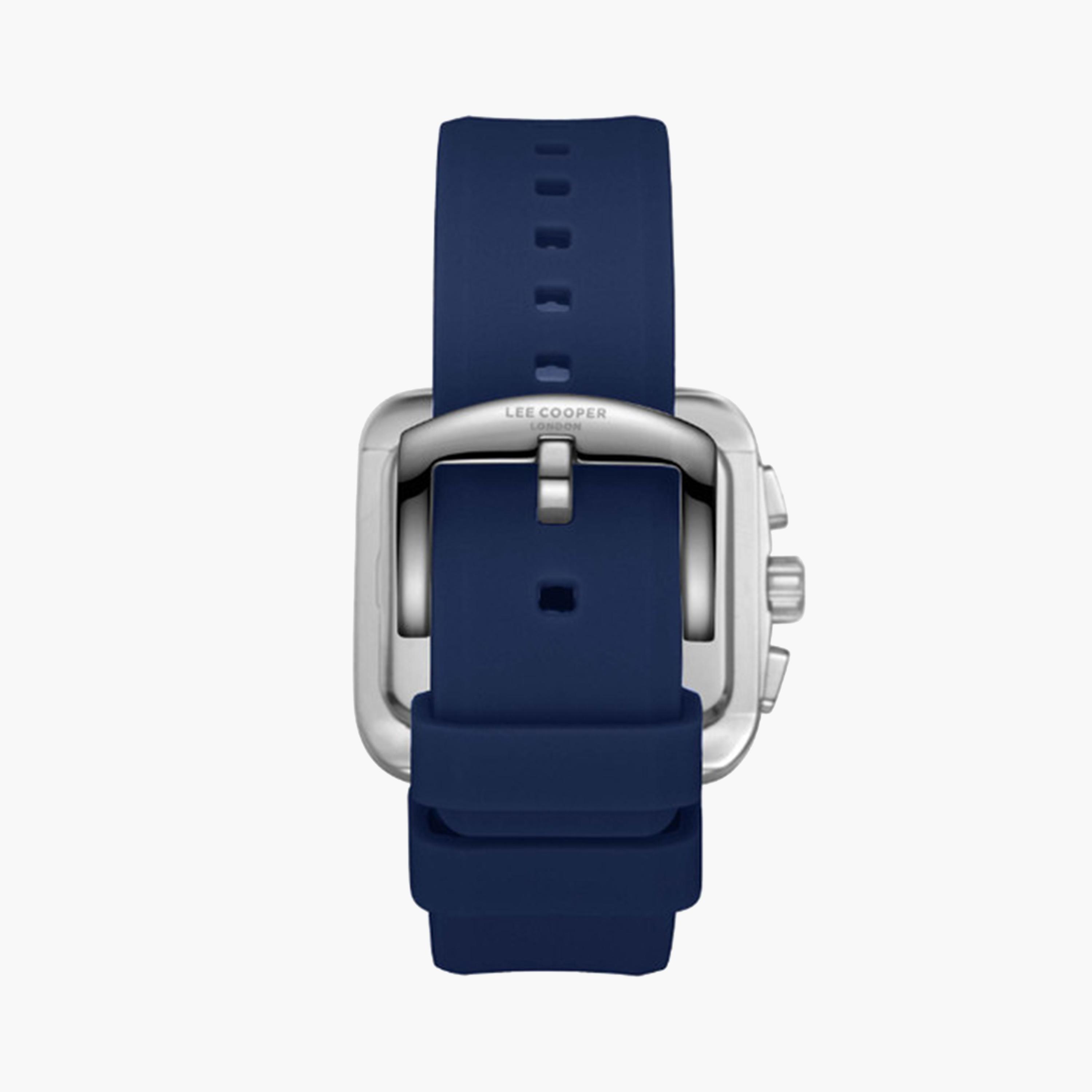 Lee Cooper Men's 40 MM Blue Chronograph Silicone Strap Watch | LC08012.399-men-watchesandjewellery-watches-image-4