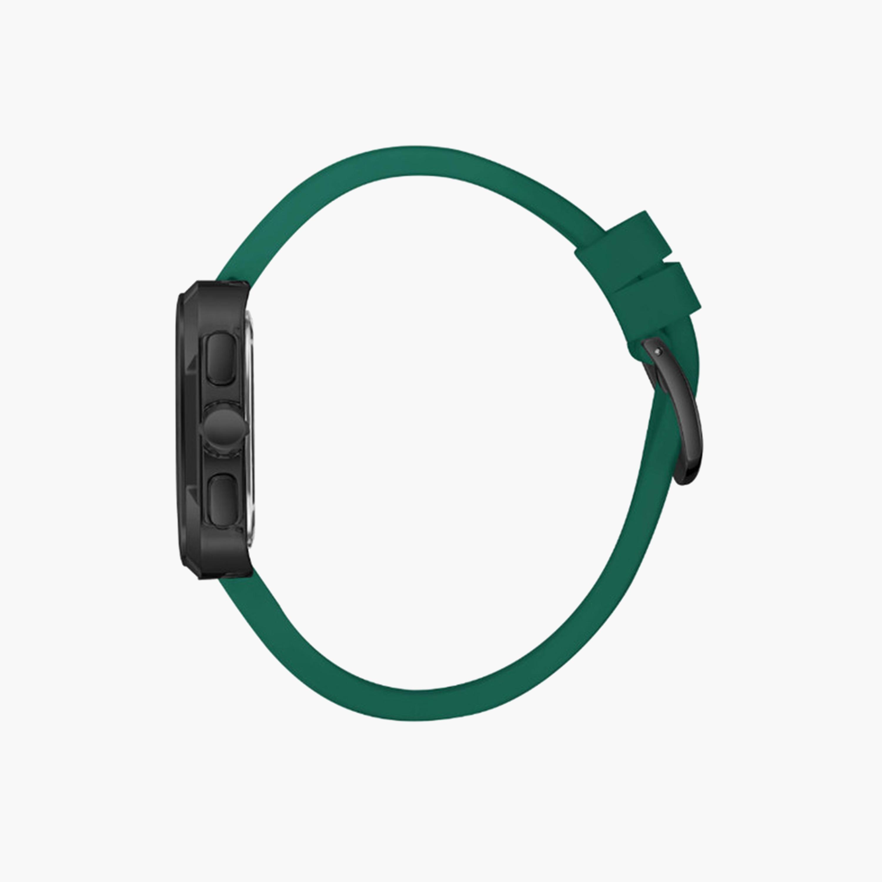 Lee Cooper Men's 40 MM Green Chronograph Silicone Strap Watch | LC08012.075-men-watchesandjewellery-watches-image-3