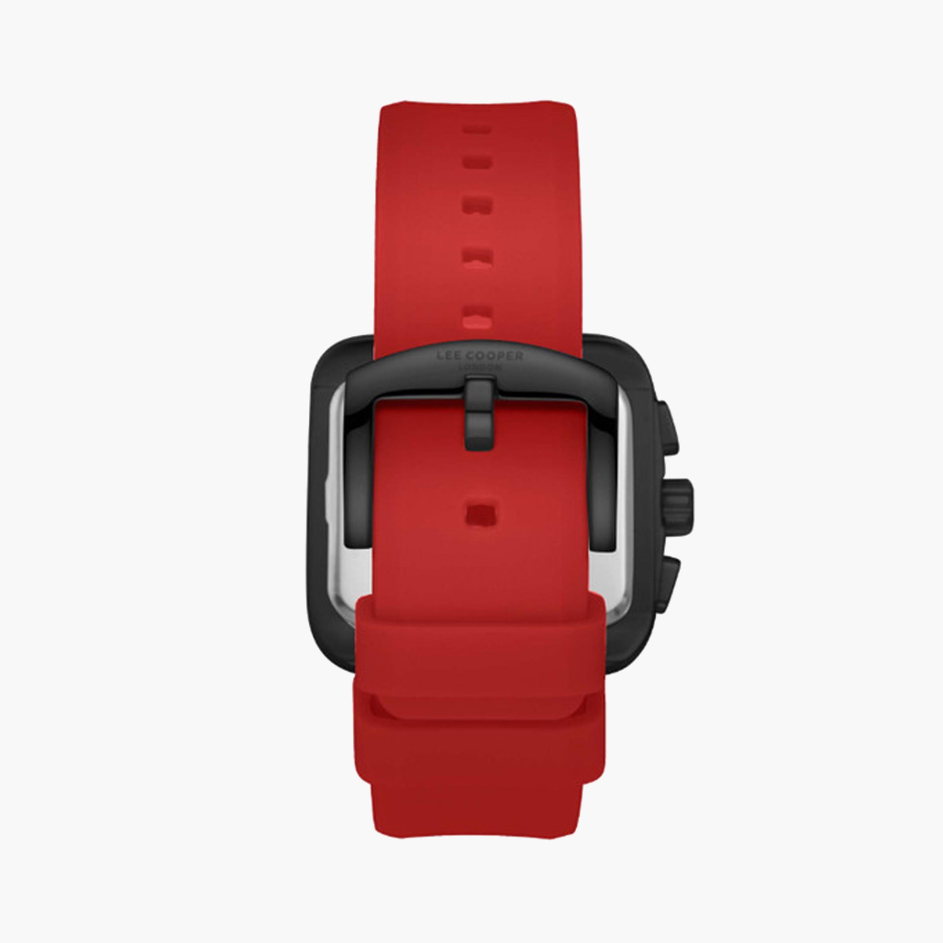لي كوبر- ساعة كرونوغراف للرجال 40 مم حمراء بحزام سيليكون | LC08012.658-men-watchesandjewellery-watches-image-4