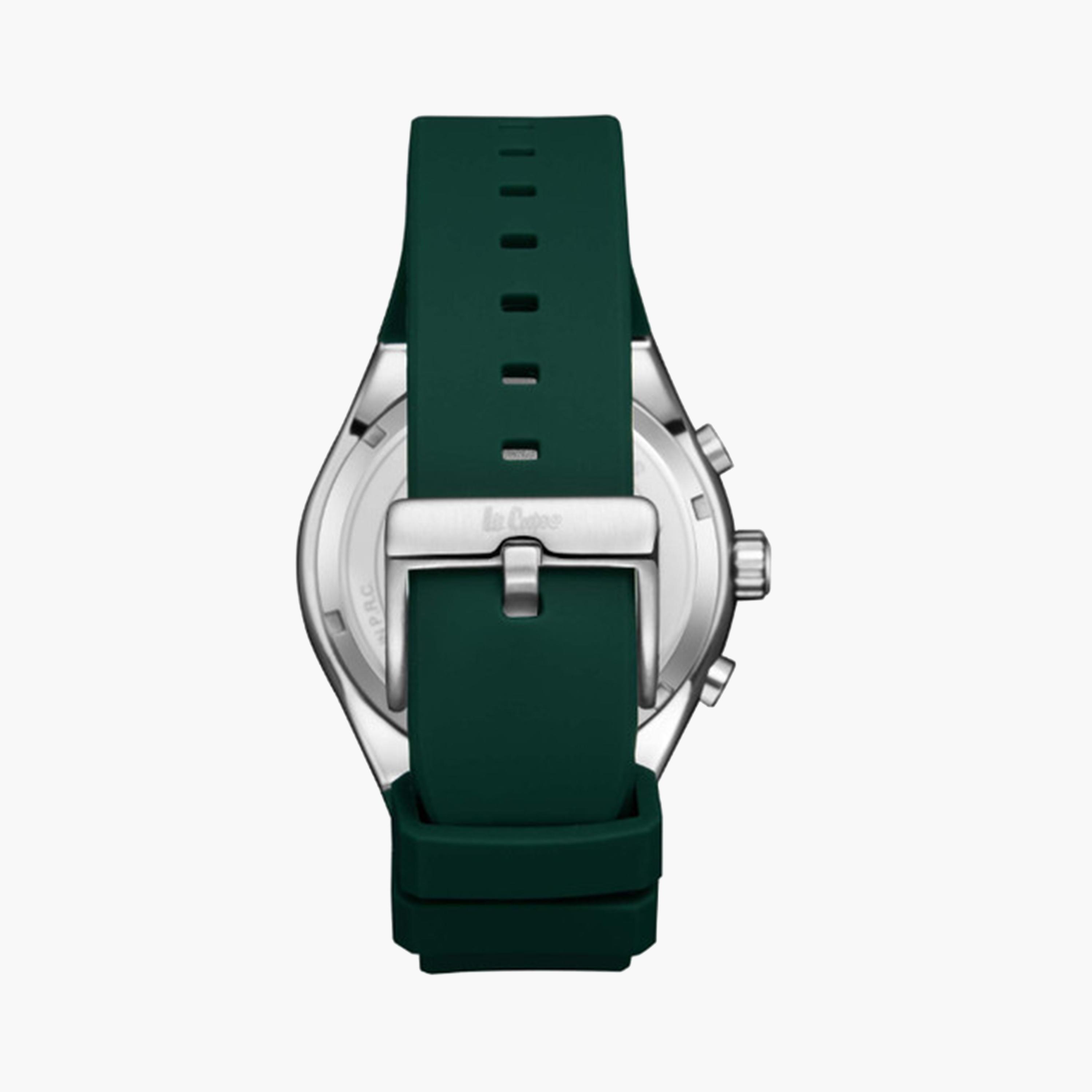 لي كوبر- ساعة كرونوغراف للرجال 45 ملم خضراء بحزام جلدي | LC08063.377-men-watchesandjewellery-watches-image-4