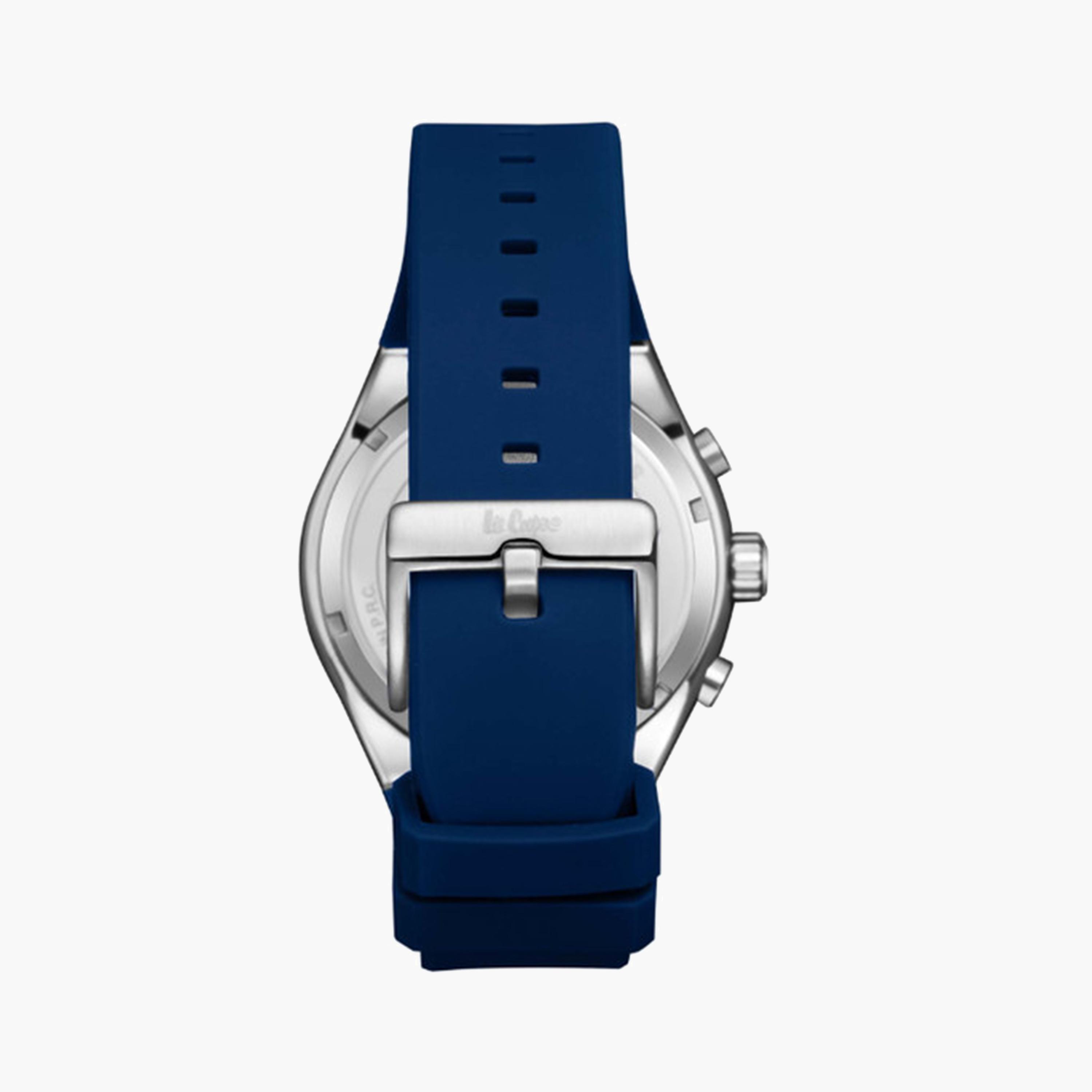 لي كوبر- ساعة كرونوغراف زرقاء للرجال مقاس 45 ملم بحزام جلدي | LC08063.399-men-watchesandjewellery-watches-image-4