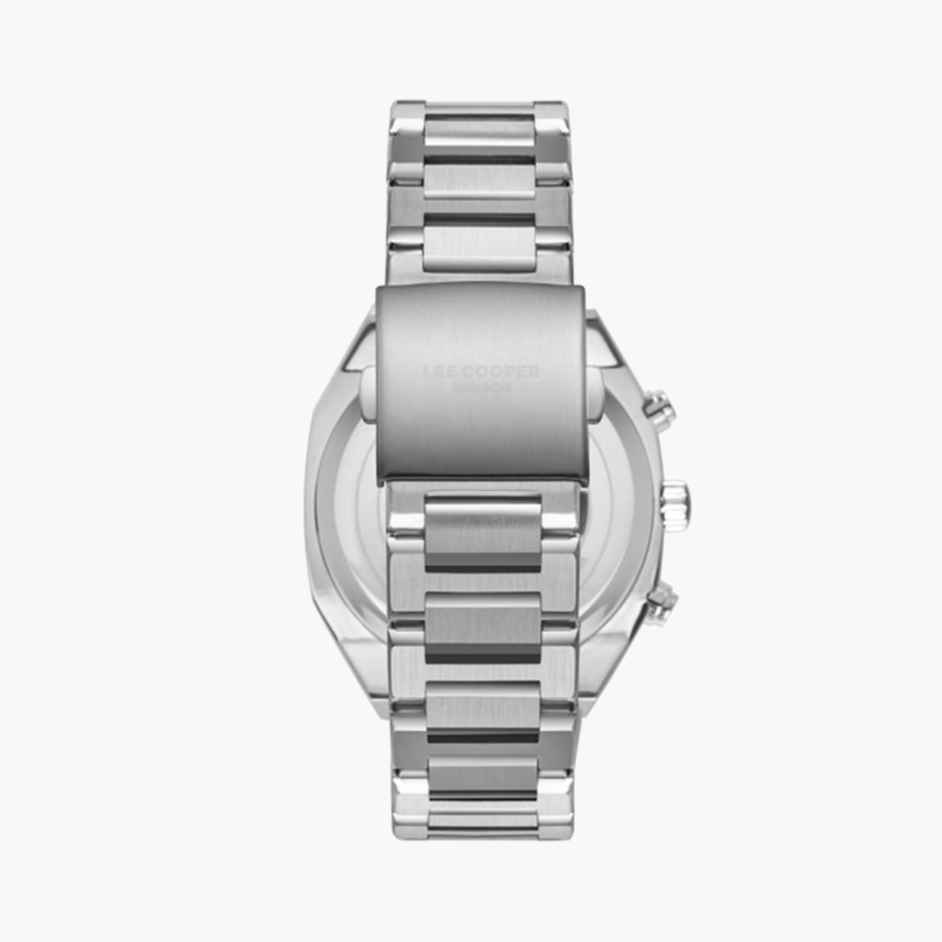 Lee Cooper Men's 43 MM Silver Chronograph Metal Strap Watch | LC08045.330-men-watchesandjewellery-watches-image-4