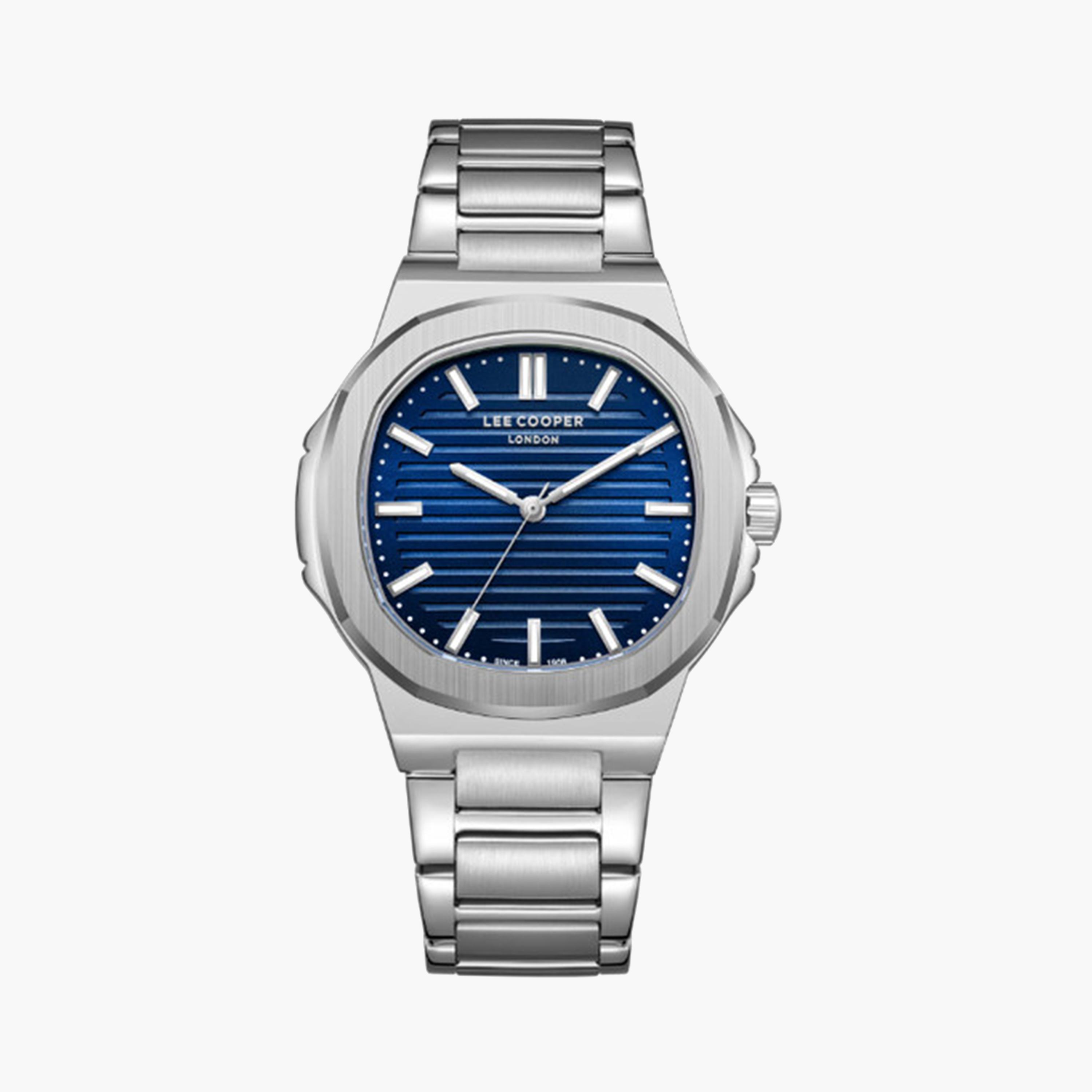 Lee Cooper Men's 45 MM Silver Analog Metal Strap Watch | LC08016.390-men-watchesandjewellery-watches-image-1