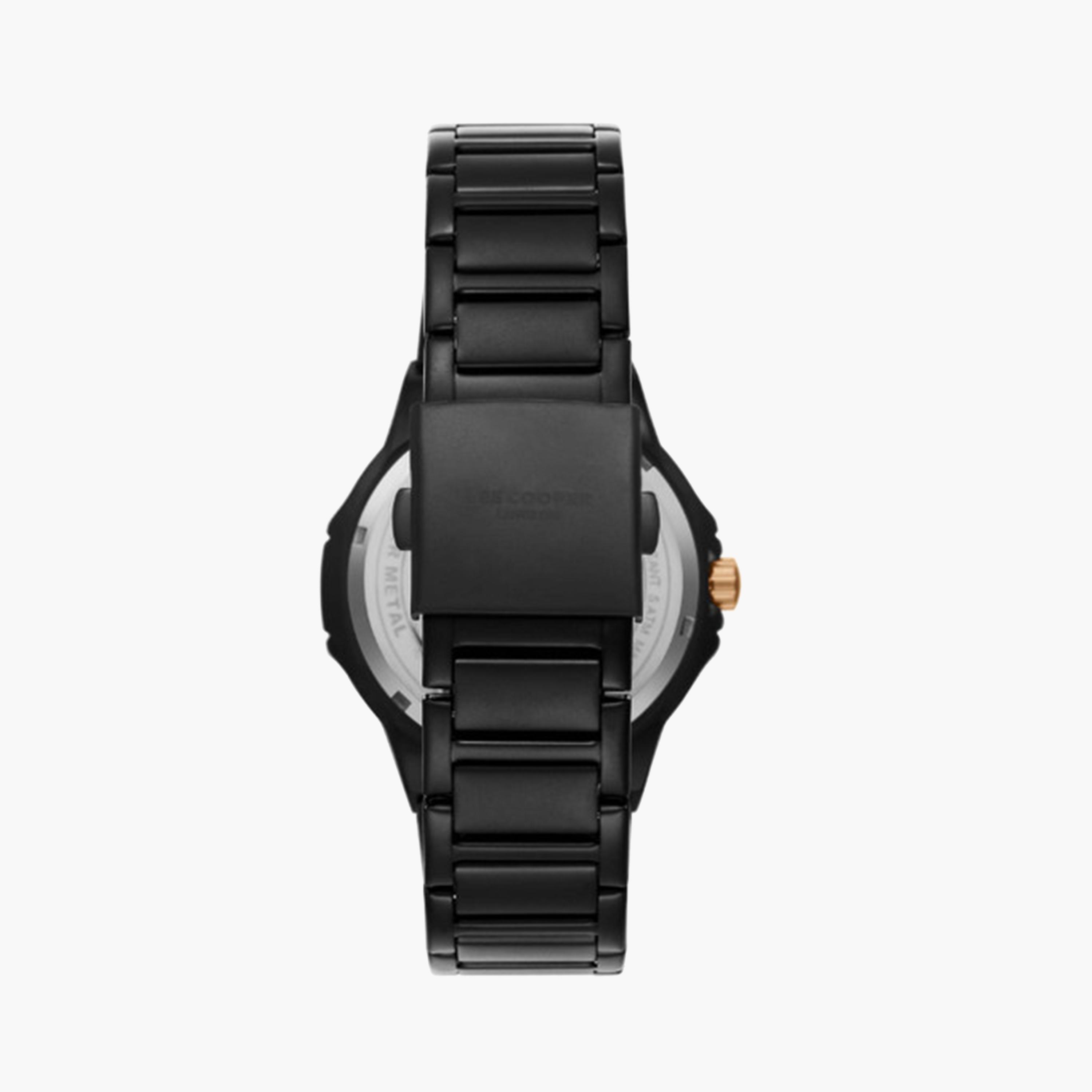 Lee Cooper Men's 45 MM Black Analog Metal Strap Watch | LC08016.651-men-watchesandjewellery-watches-image-3