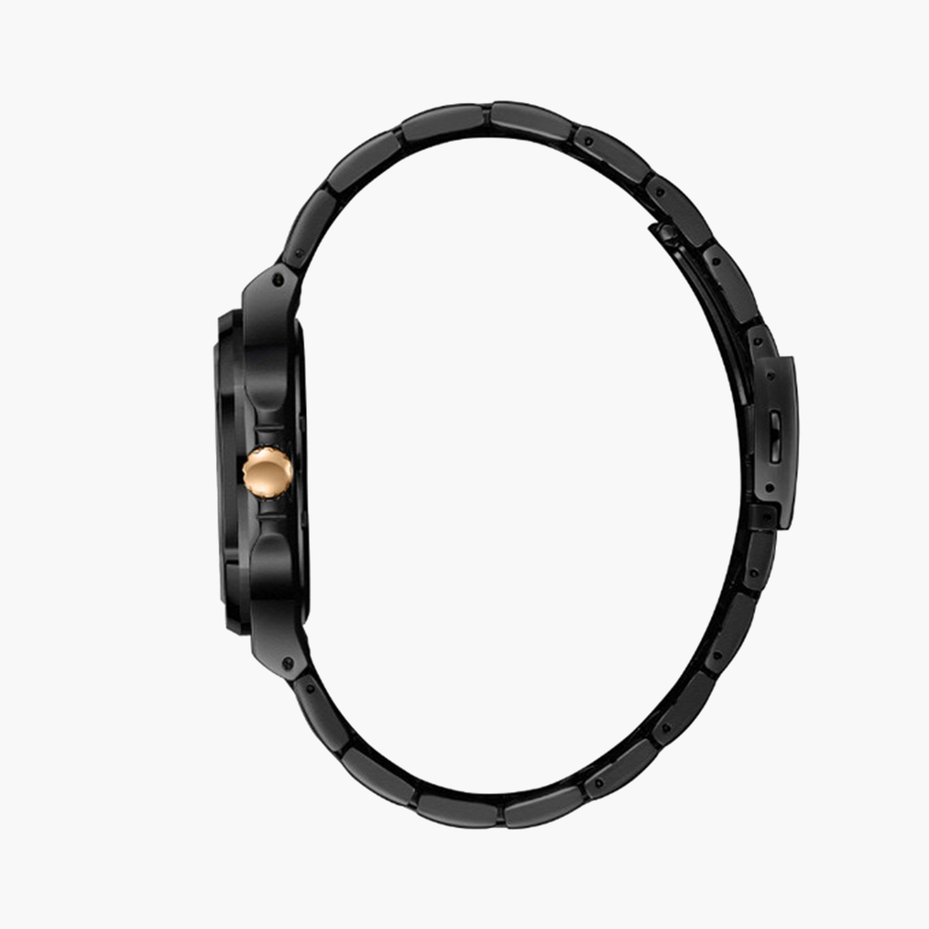 لي كوبر- ساعة تناظرية سوداء للرجال مقاس 45 ملم بحزام معدني | LC08016.651-men-watchesandjewellery-watches-image-4
