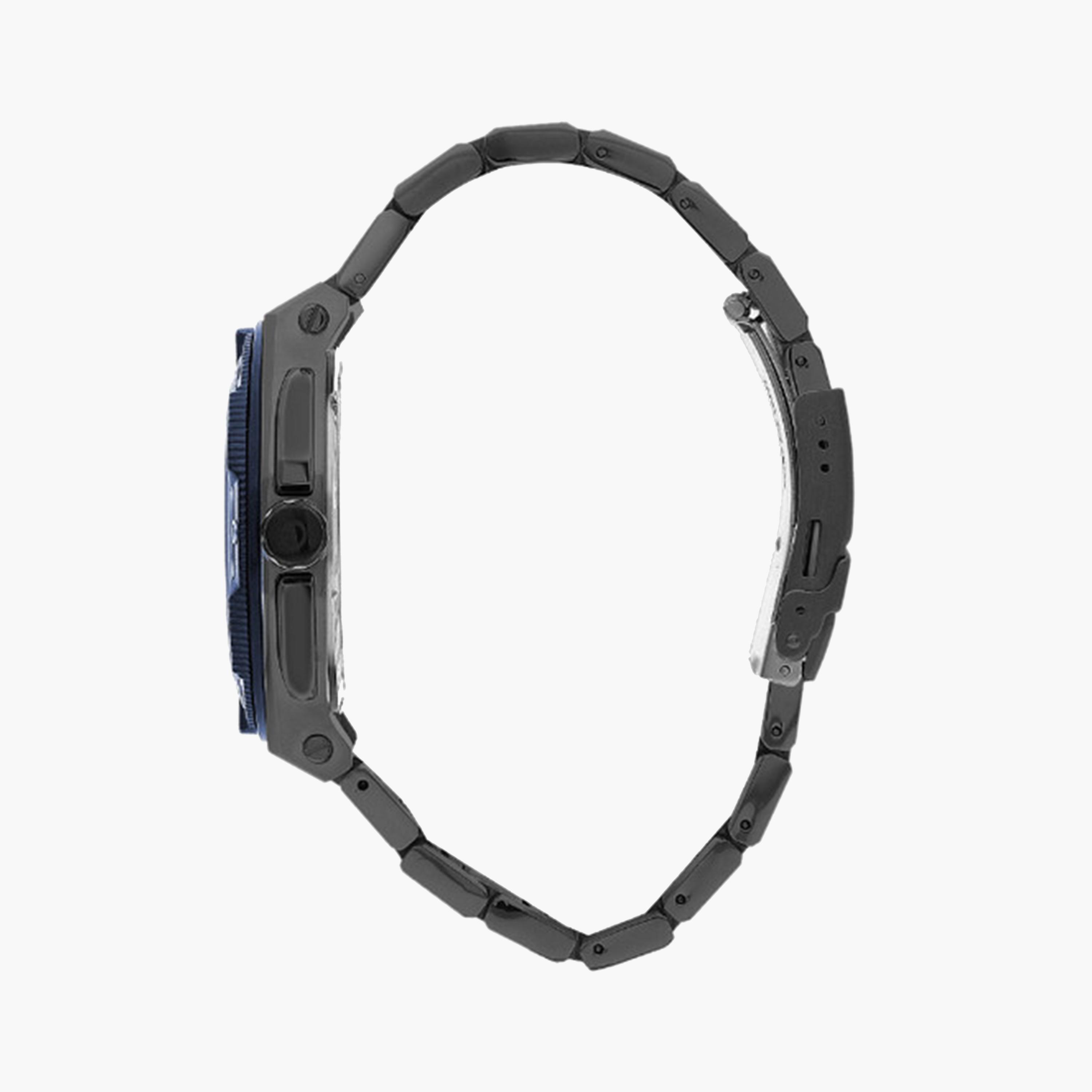 كوانتوم- ساعة كرونوغراف للرجال 46 ملم رمادية بحزام معدني | HNG1011.090-men-watchesandjewellery-watches-image-2