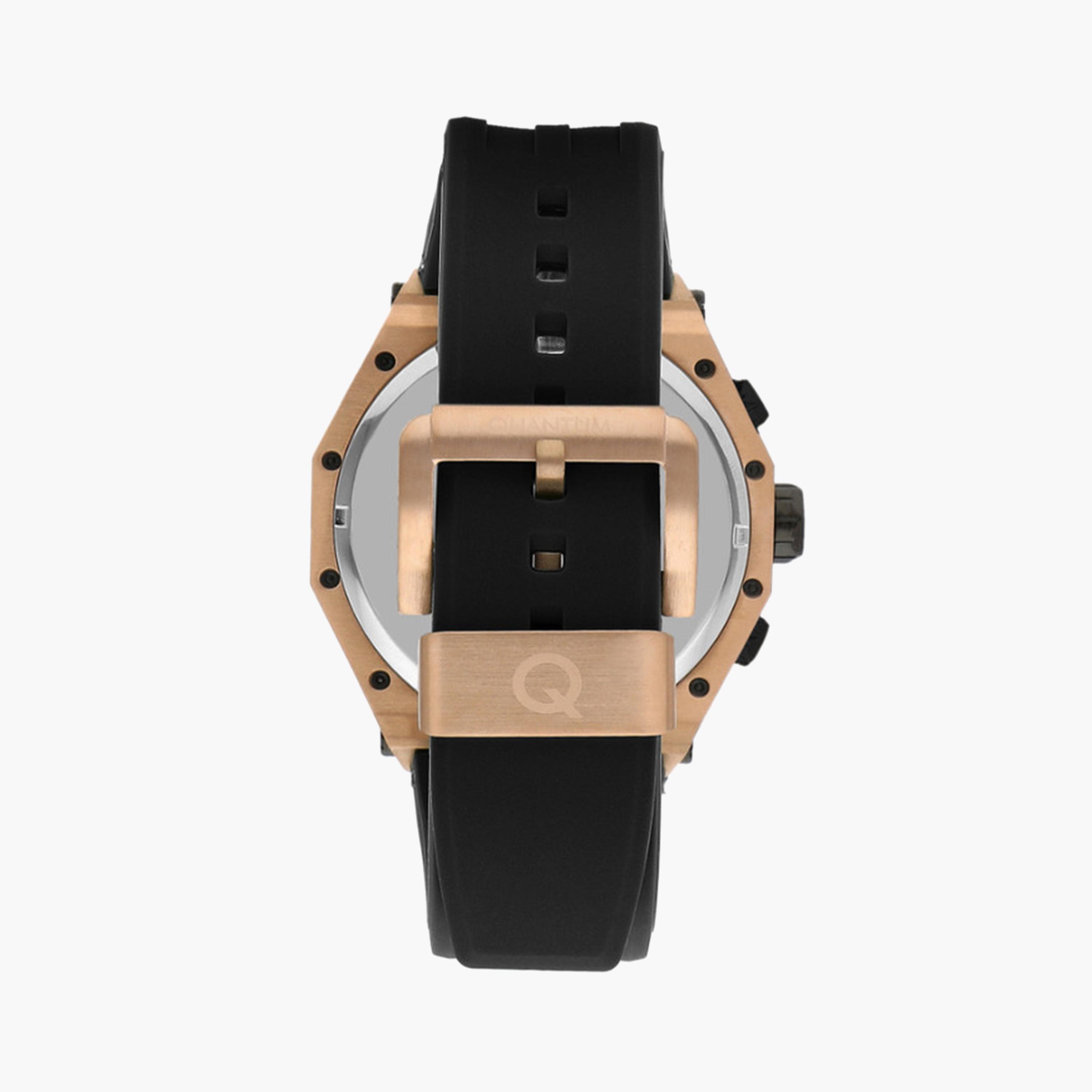 Quantum Men's 50 MM Black Chronograph Silicone Strap Watch | HNG1066.851-men-watchesandjewellery-watches-image-3