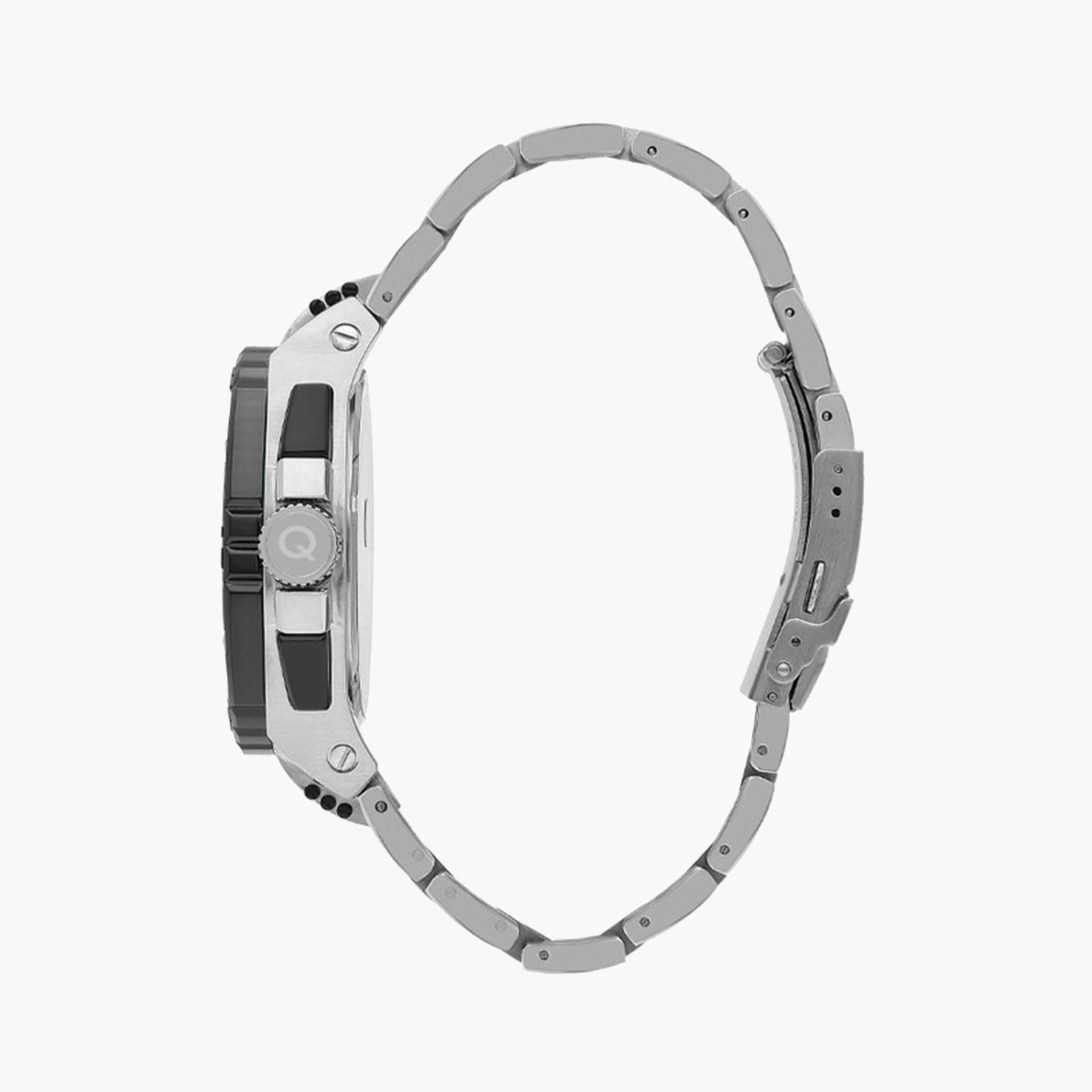 كوانتوم- ساعة كرونوغراف للرجال 48 ملم فضية بحزام معدني | HNG1062.350-men-watchesandjewellery-watches-image-2