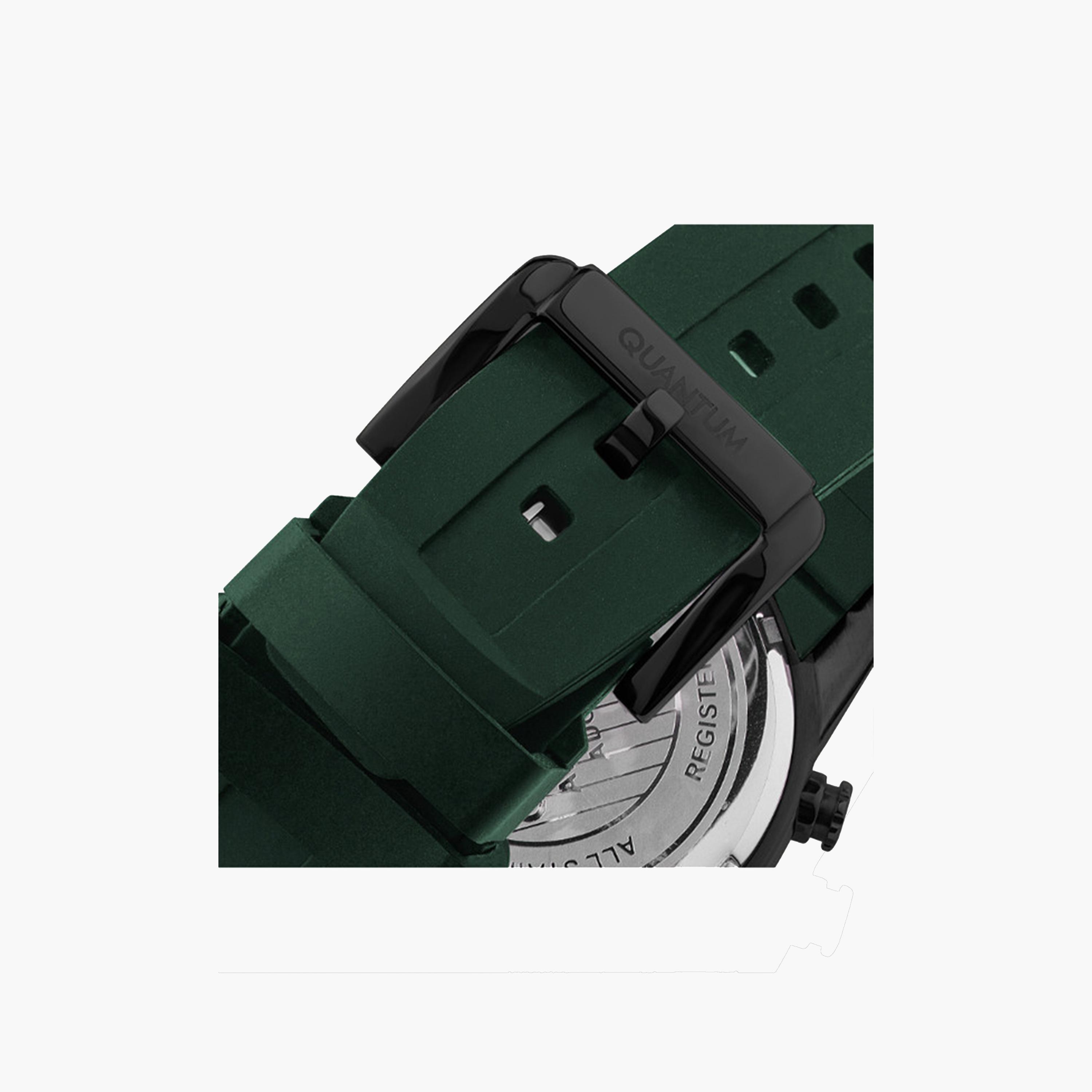 Quantum Men's 47 MM Green Chronograph Silicone Strap Watch | ADG678.675-men-watchesandjewellery-watches-image-3