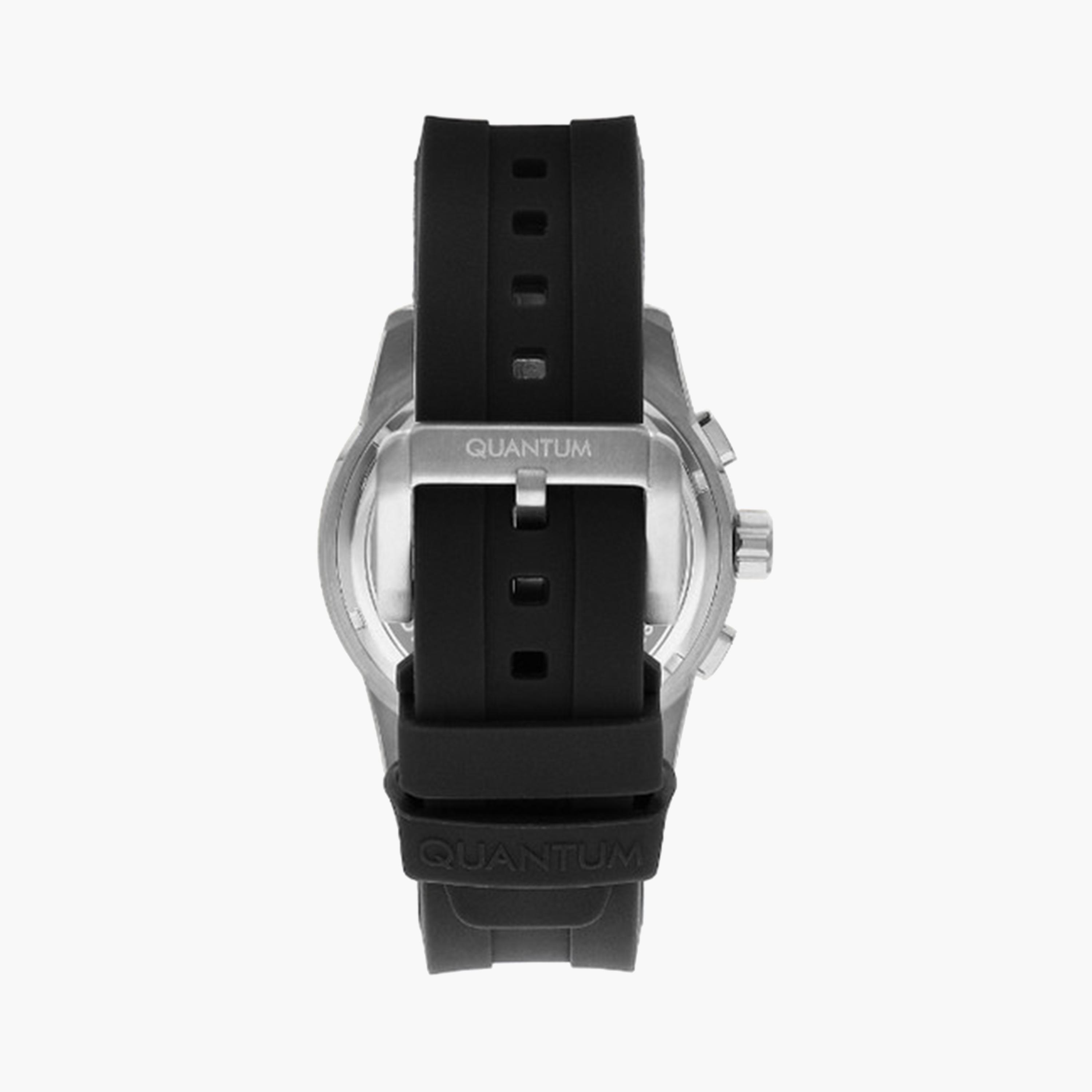 Quantum Men's 47 MM Black Chronograph Silicone Strap Watch | ADG991.391-men-watchesandjewellery-watches-image-3