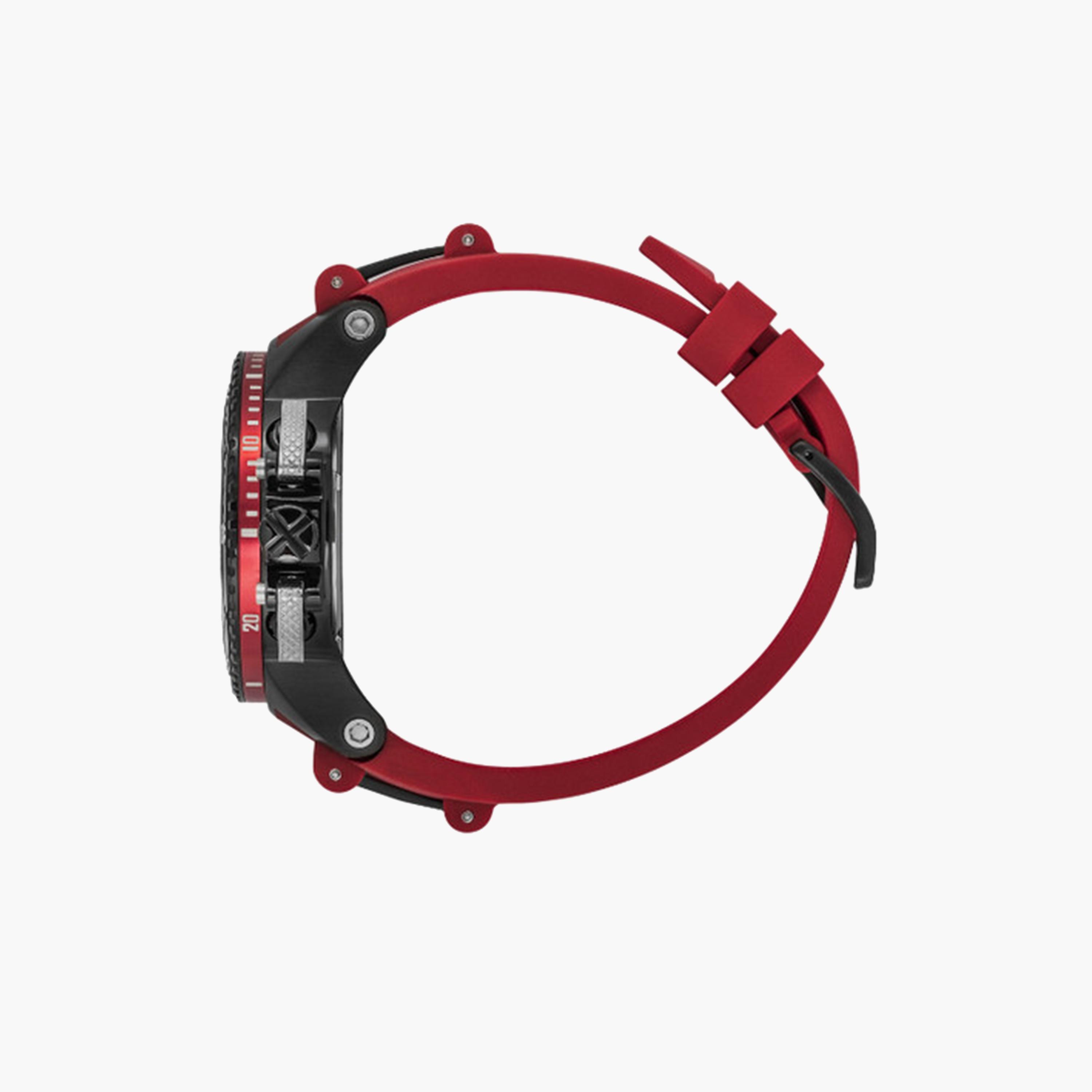 كوانتوم- ساعة كرونوغراف للرجال 50 مم حمراء بحزام سيليكون | HNG535.658-men-watchesandjewellery-watches-image-2
