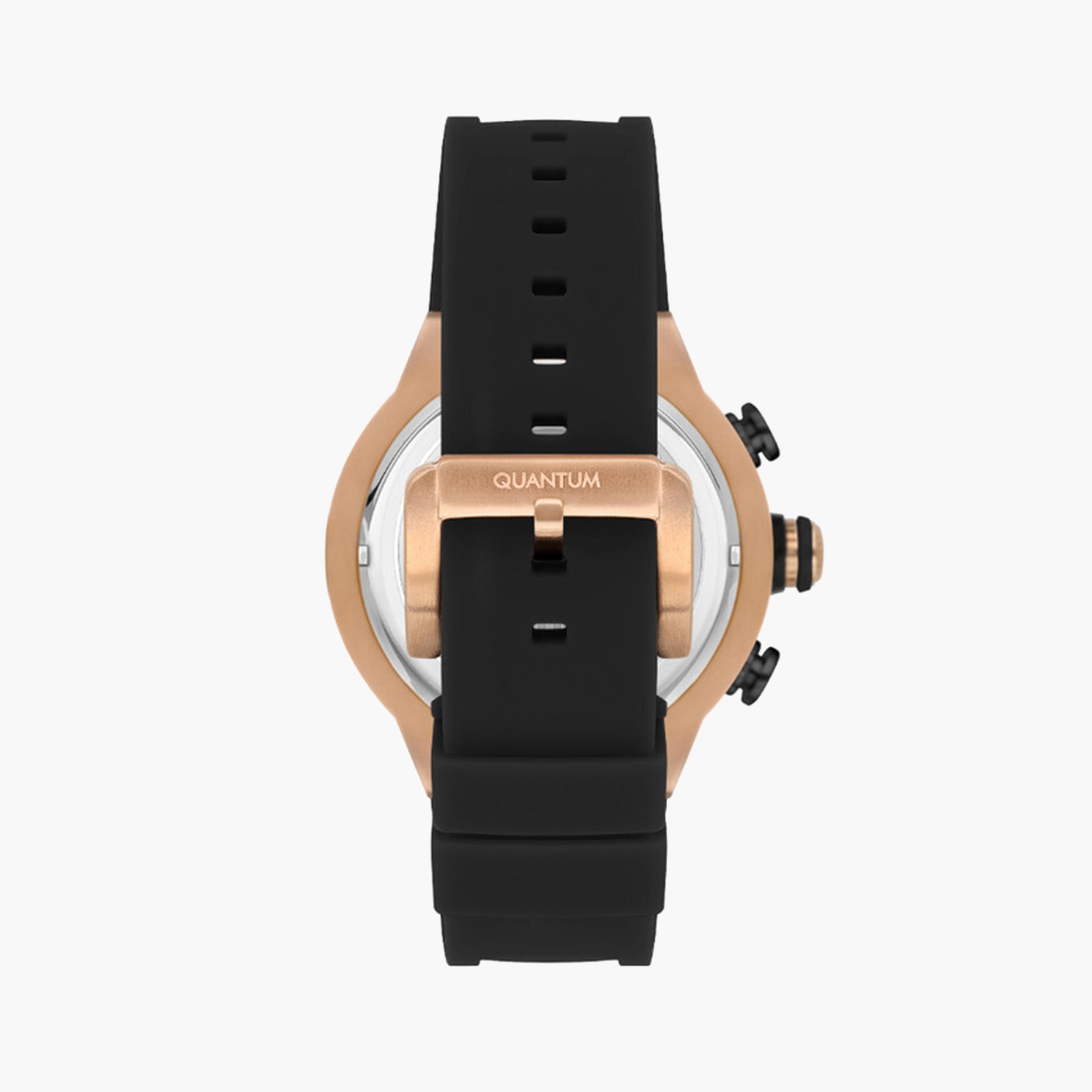 Quantum Men's 49 MM Black Chronograph Silicone Strap Watch | HNG1083.851-men-watchesandjewellery-watches-image-3