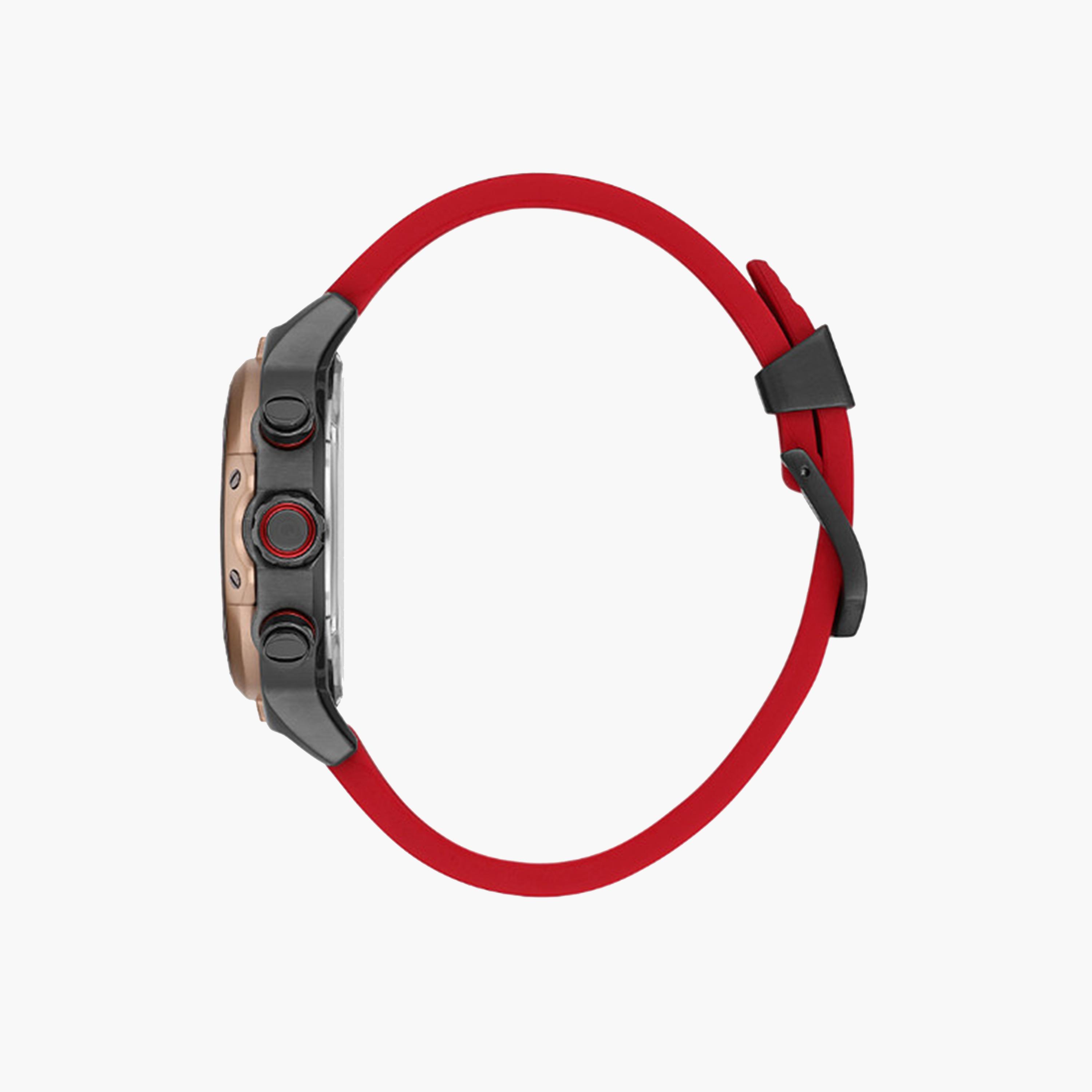 كوانتوم- ساعة كرونوغراف للرجال 46 ملم حمراء بحزام سيليكون | HNG956.888-men-watchesandjewellery-watches-image-2