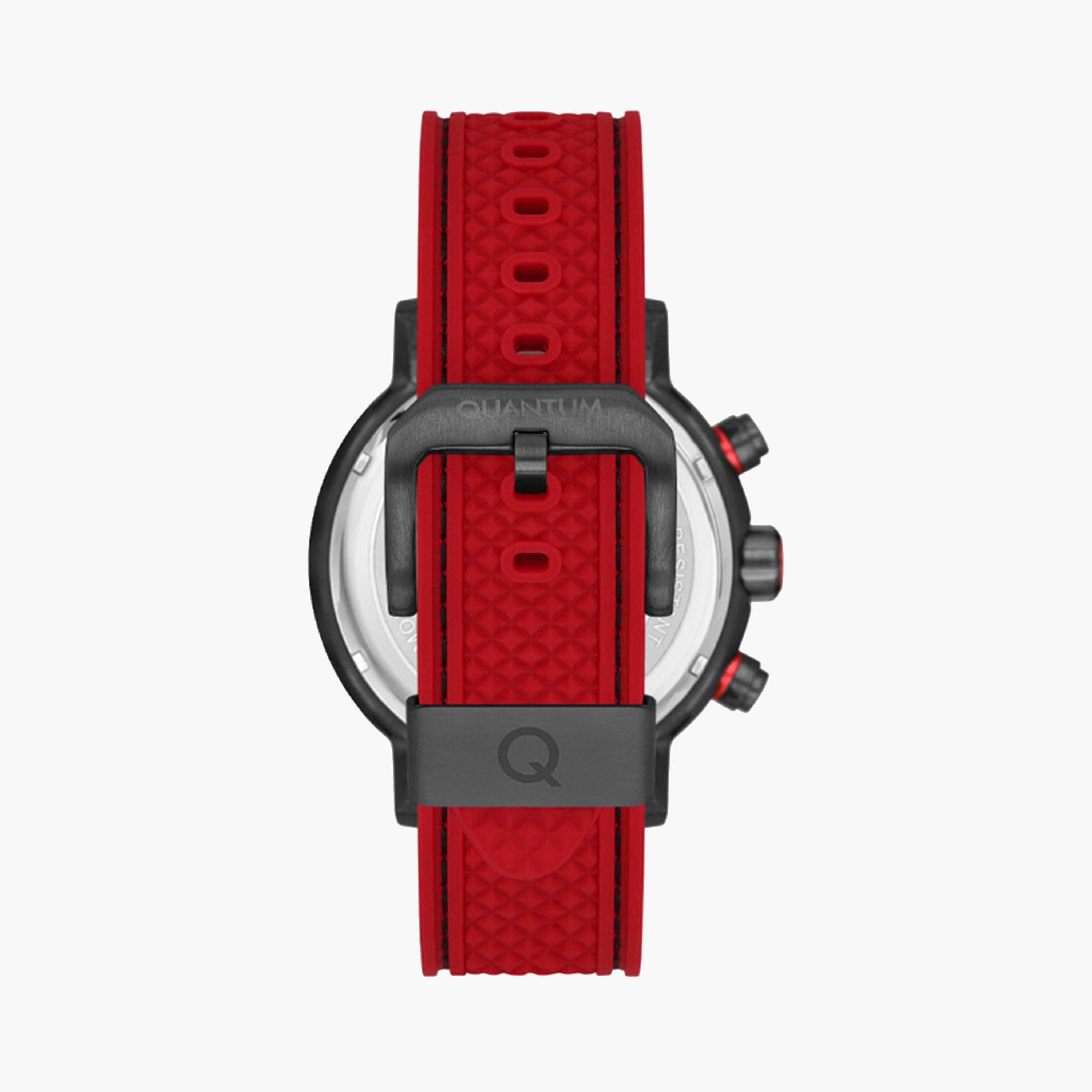 كوانتوم- ساعة كرونوغراف للرجال 46 ملم حمراء بحزام سيليكون | HNG956.888-men-watchesandjewellery-watches-image-3