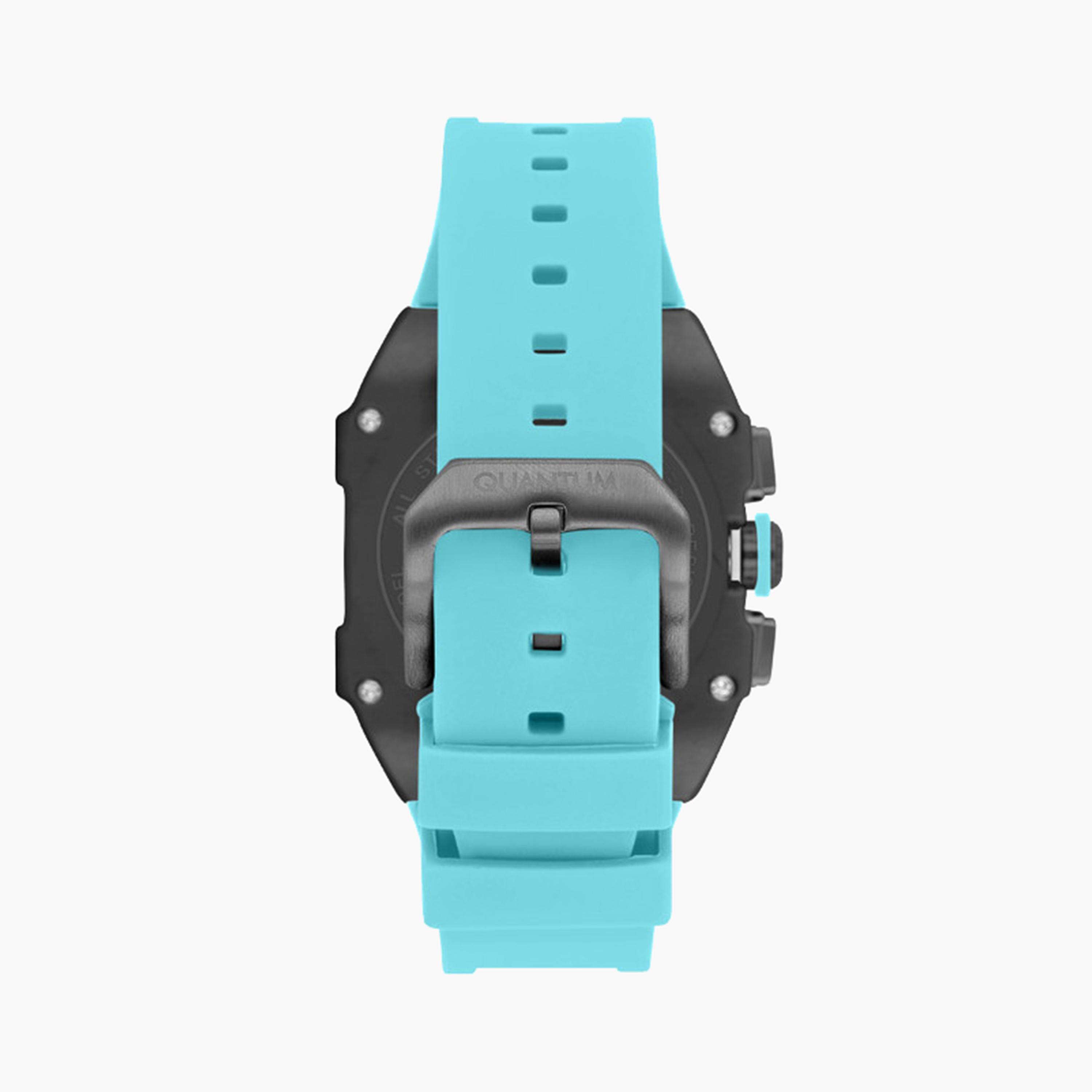 كوانتوم- ساعة كرونوغراف للرجال بسوار سيليكون أزرق مقاس 43 مم | HNG1080.050-men-watchesandjewellery-watches-image-3