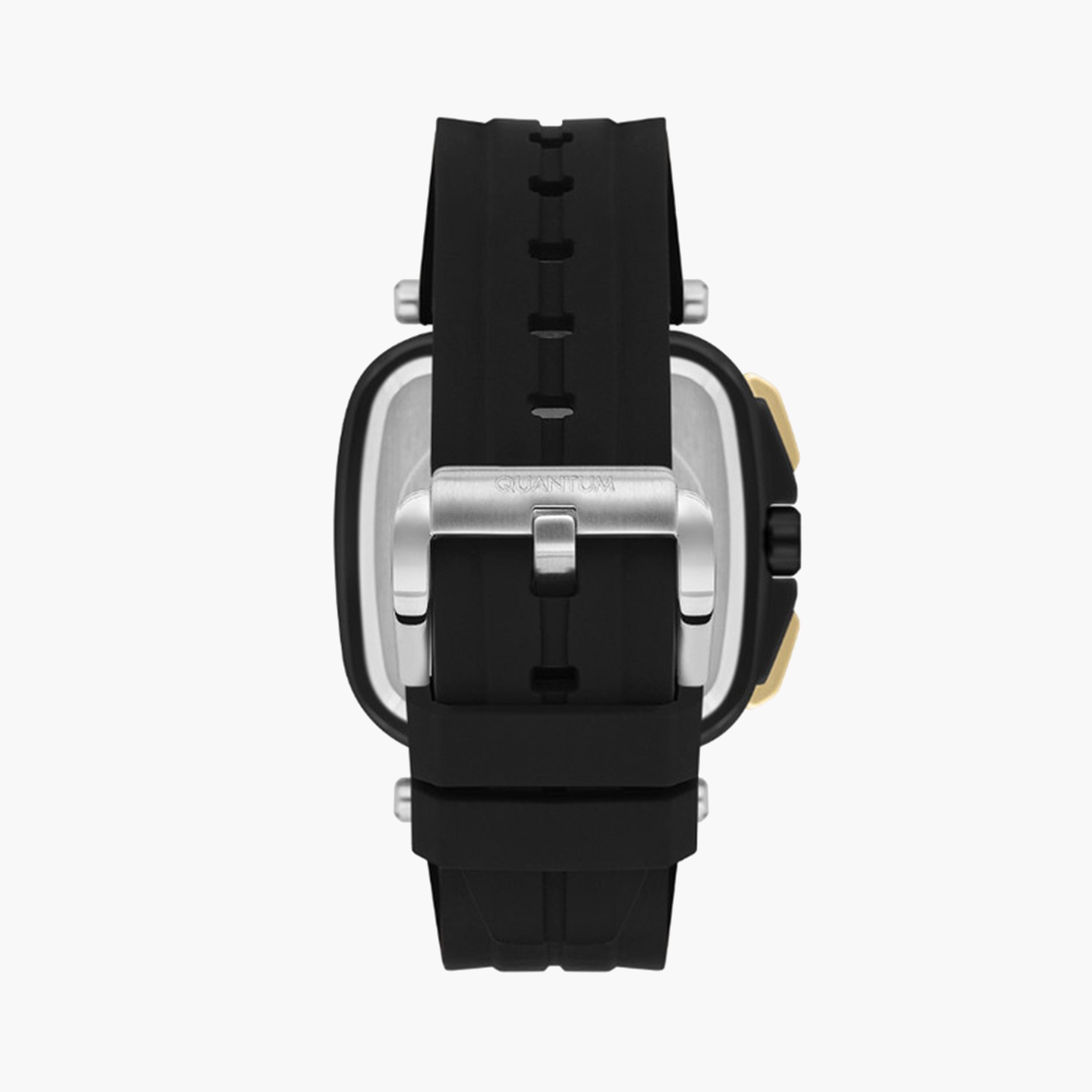 كوانتوم- ساعة كرونوغراف للرجال 44 مم سوداء بحزام سيليكون | PWG1014.651-men-watchesandjewellery-watches-image-3
