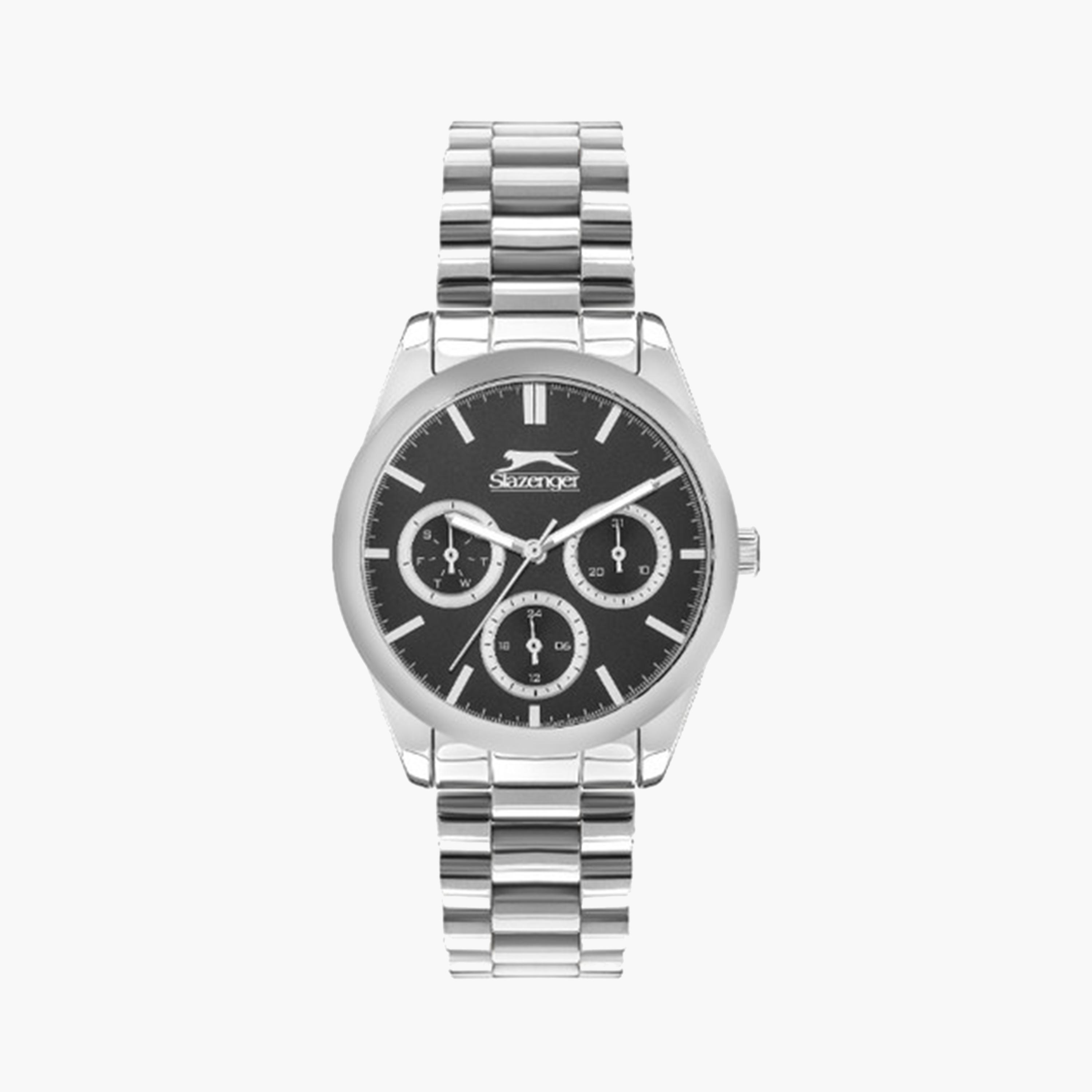 سلازنجر- ساعة كرونوغراف للنساء 36 مم فضية بحزام معدني | SL.9.2063.4.01-women-watchesandjewellery-watches-image-1