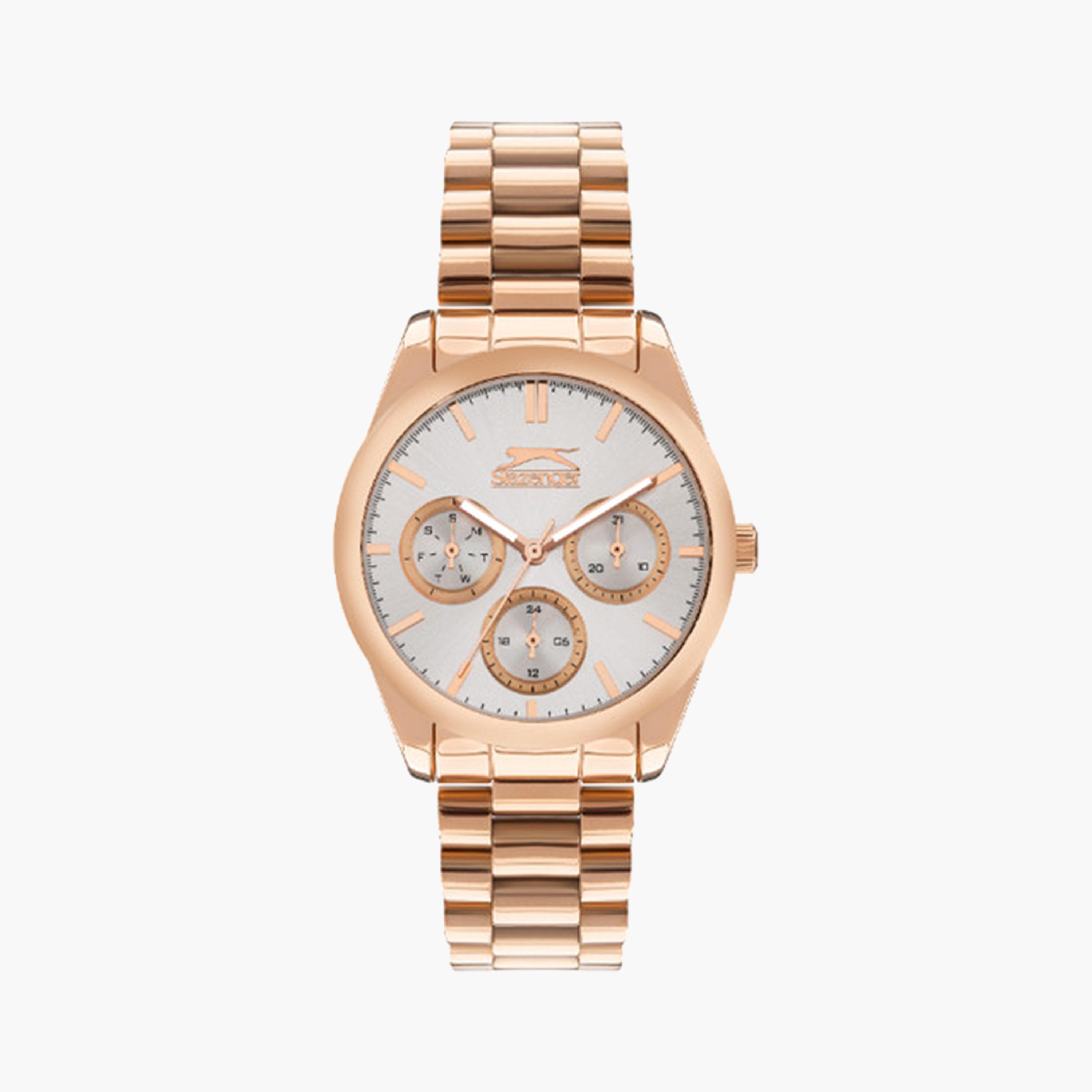 سلازنجر- ساعة كرونوغراف للنساء 36 مم بحزام معدني من الذهب الوردي | SL.9.2063.4.02-women-watchesandjewellery-watches-image-1
