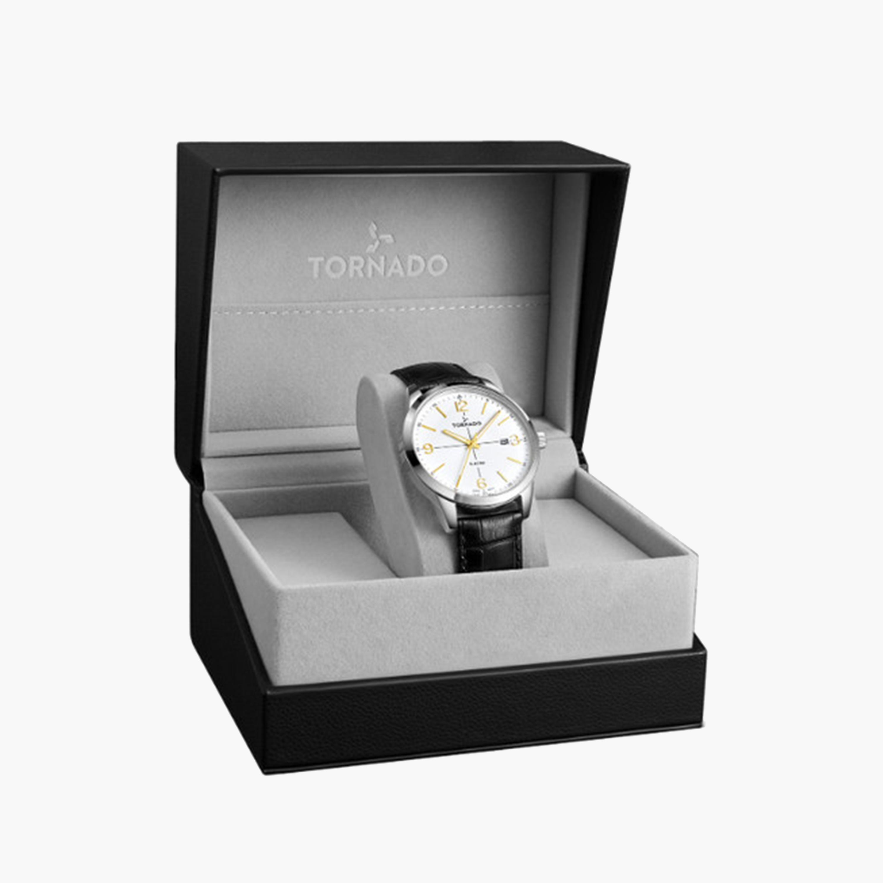 Tornado Men's 43 MM Black Analog Stainless Steel Strap Watch | T24007-SLBW-men-watchesandjewellery-watches-image-4