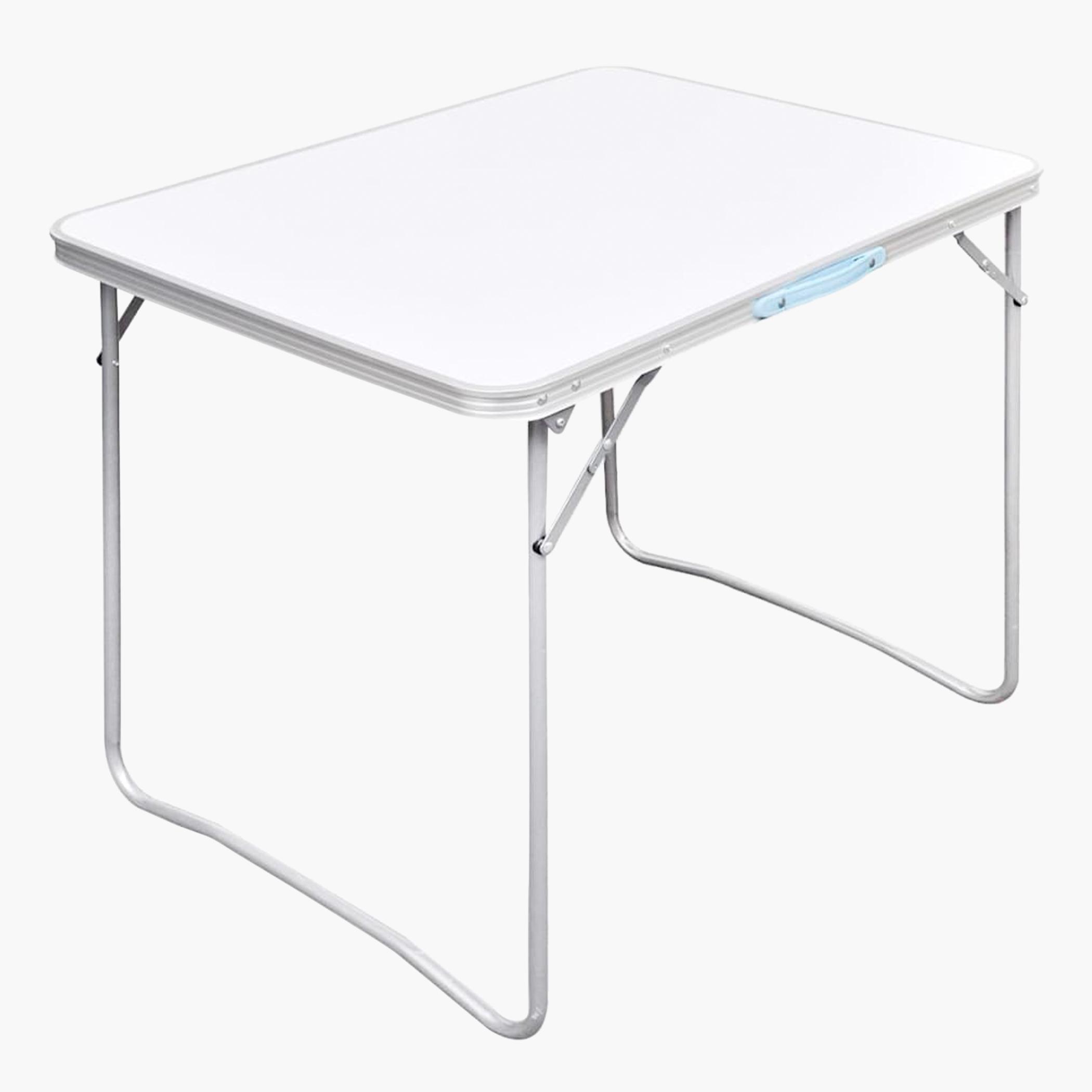 VidaXL Foldable Camping Table with Metal Frame - 80x60 cm