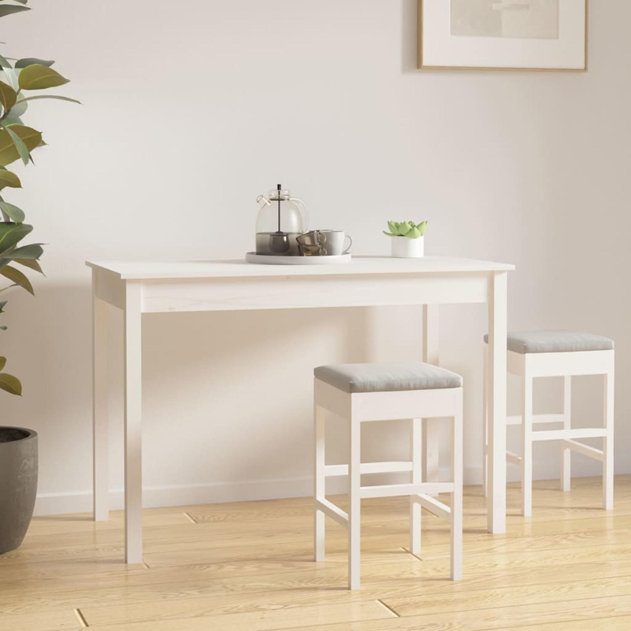 VidaXL 4-Seater Wooden Top Dining Table