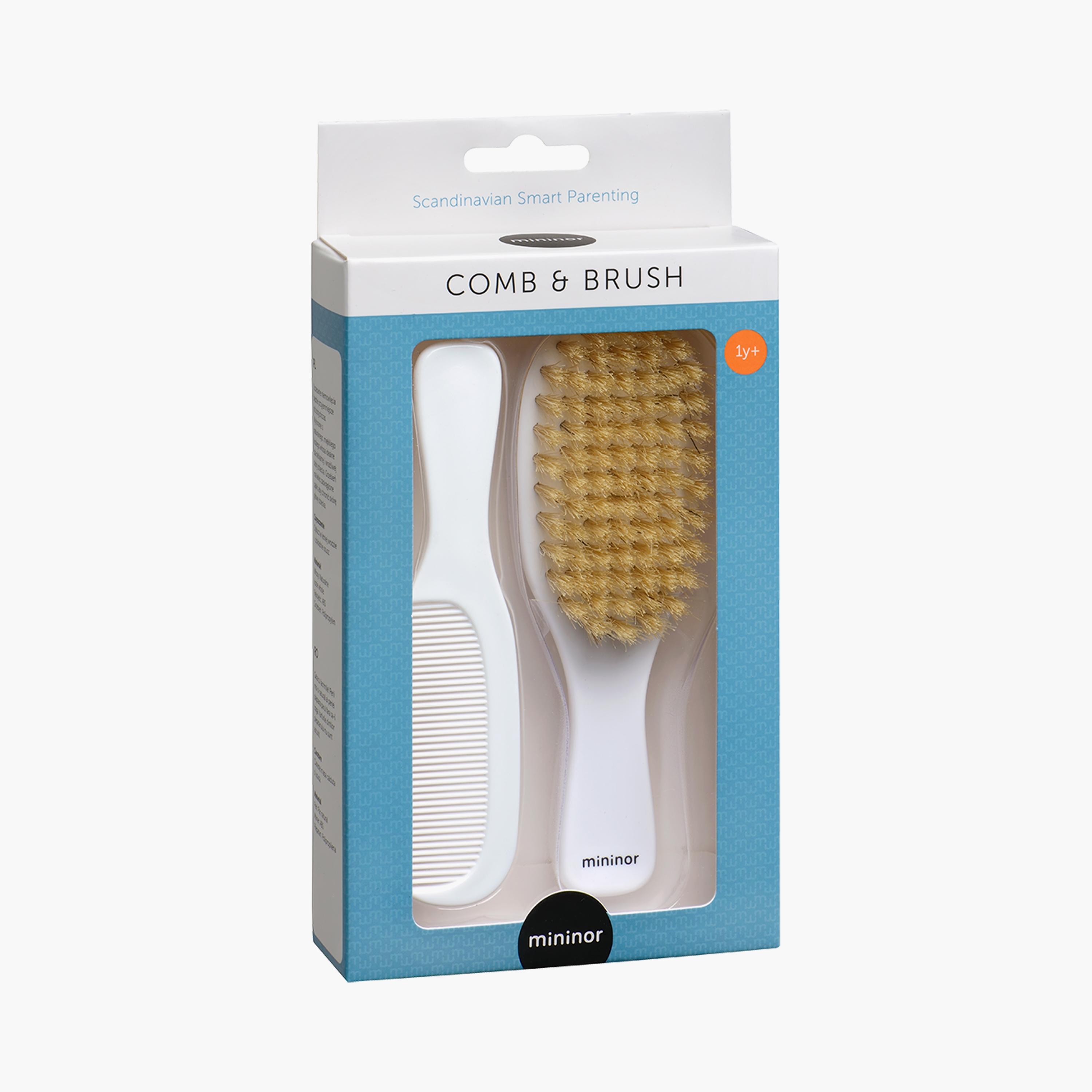 Mininor 2-Piece Comb & Brush Set - 1 Year+-baby-bathandcare-grooming-image-2