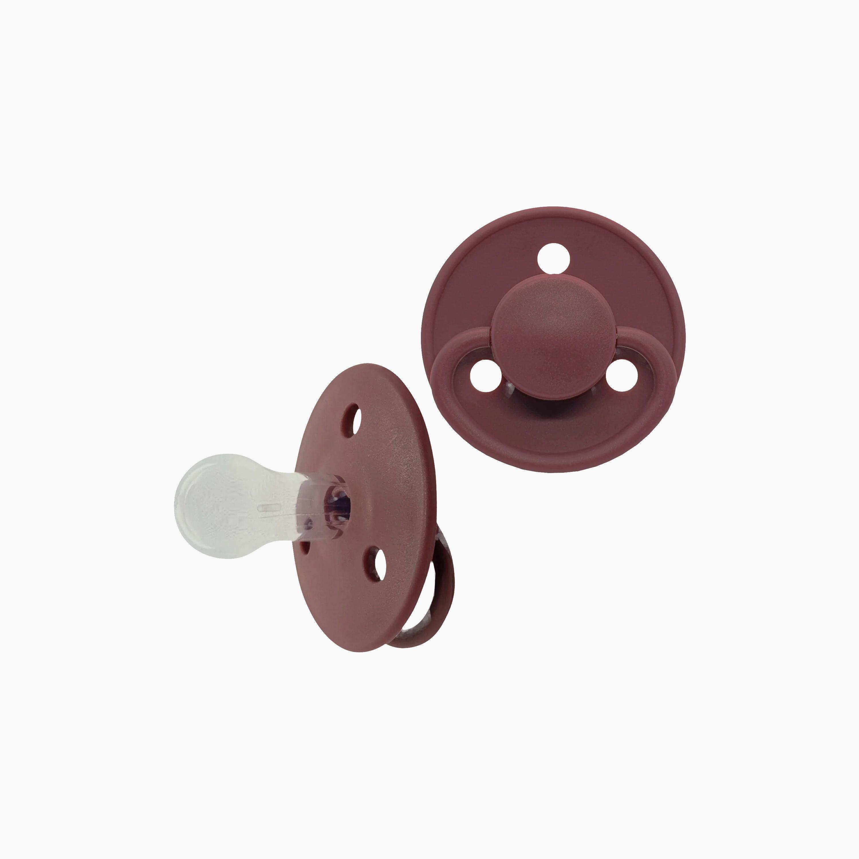 Mininor 2-Piece Rounded Silicone Pacifier - 0 Months-baby-feeding-pacifiers-image-1