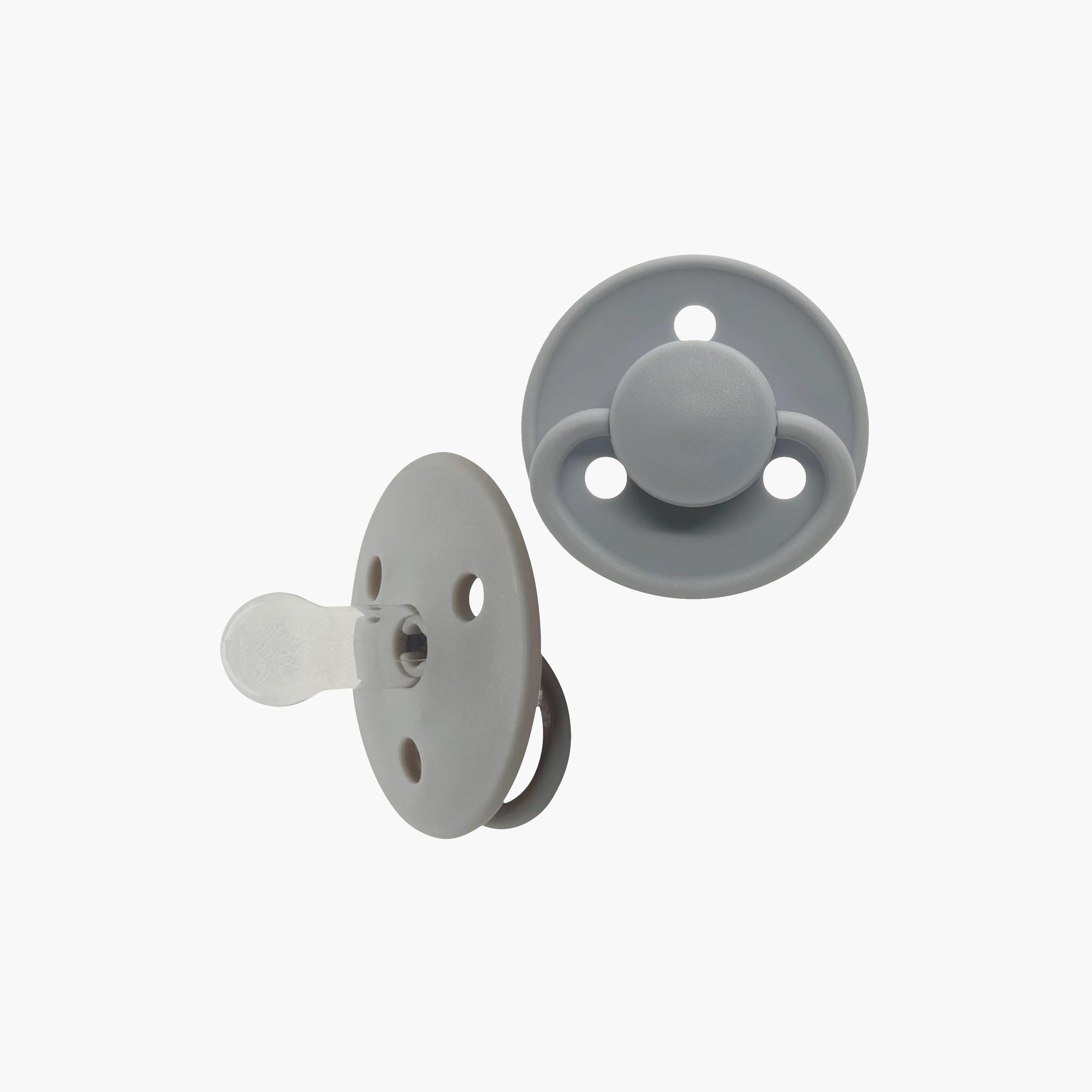 Mininor 2-Piece Rounded Silicone Pacifier - 0 Months-baby-feeding-pacifiers-image-1