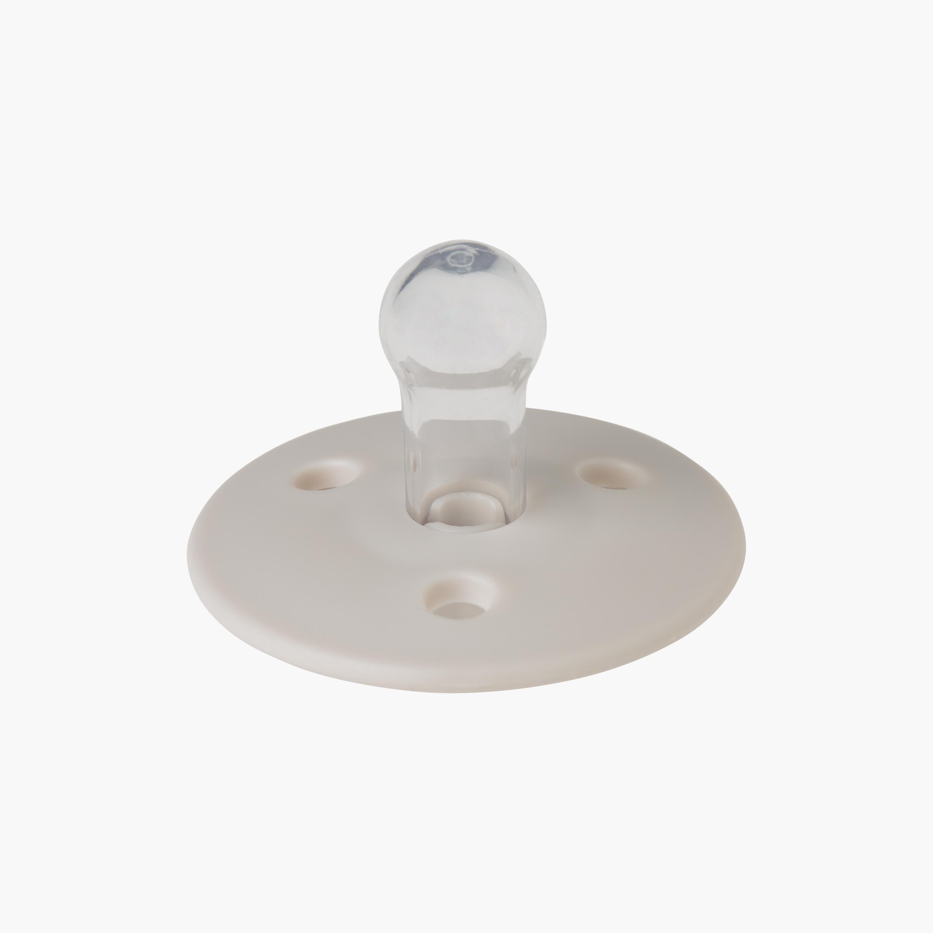 Mininor Rounded Silicone Pacifier - 0 Months-baby-feeding-pacifiers-image-1
