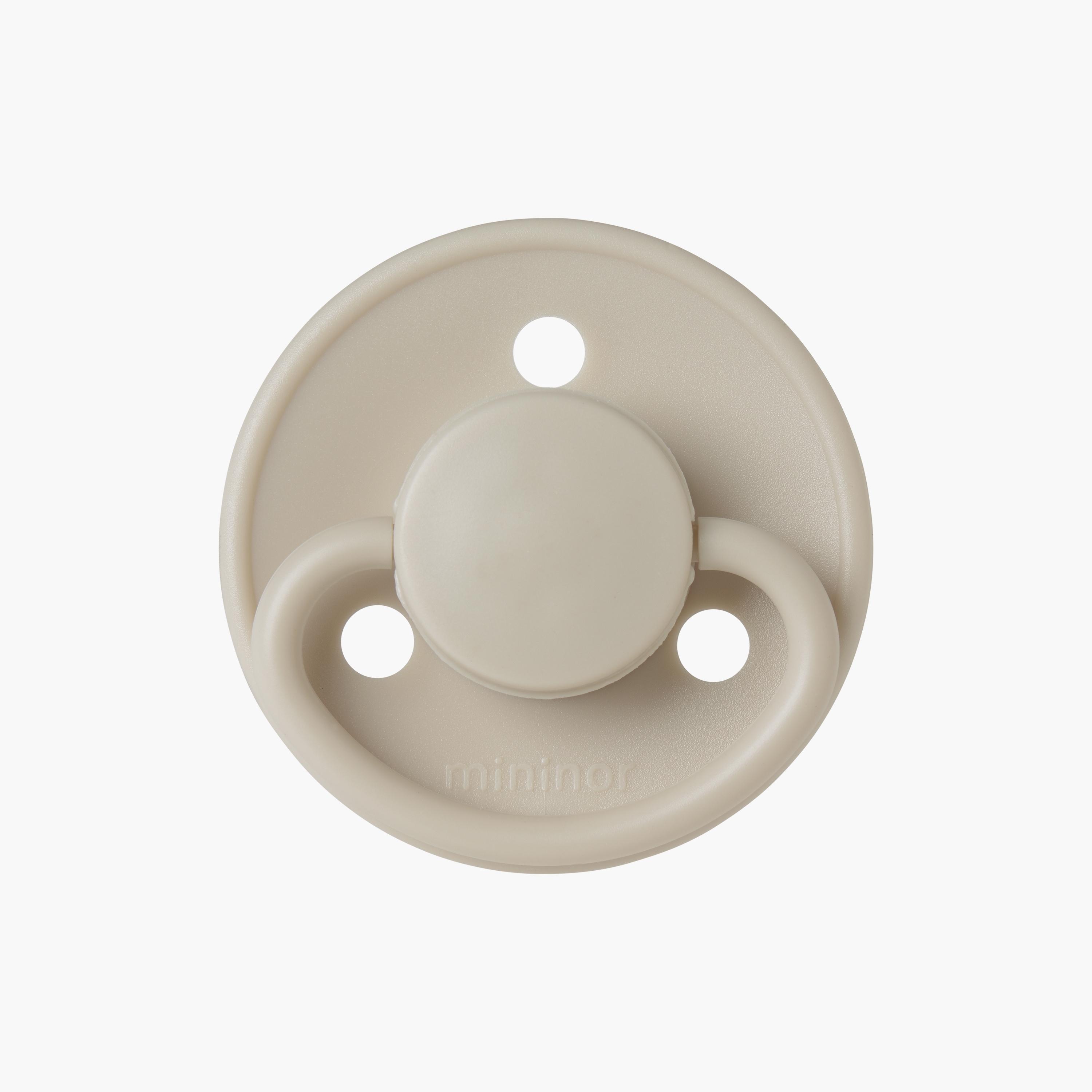 Mininor Rounded Silicone Pacifier - 0 Months-baby-feeding-pacifiers-image-2