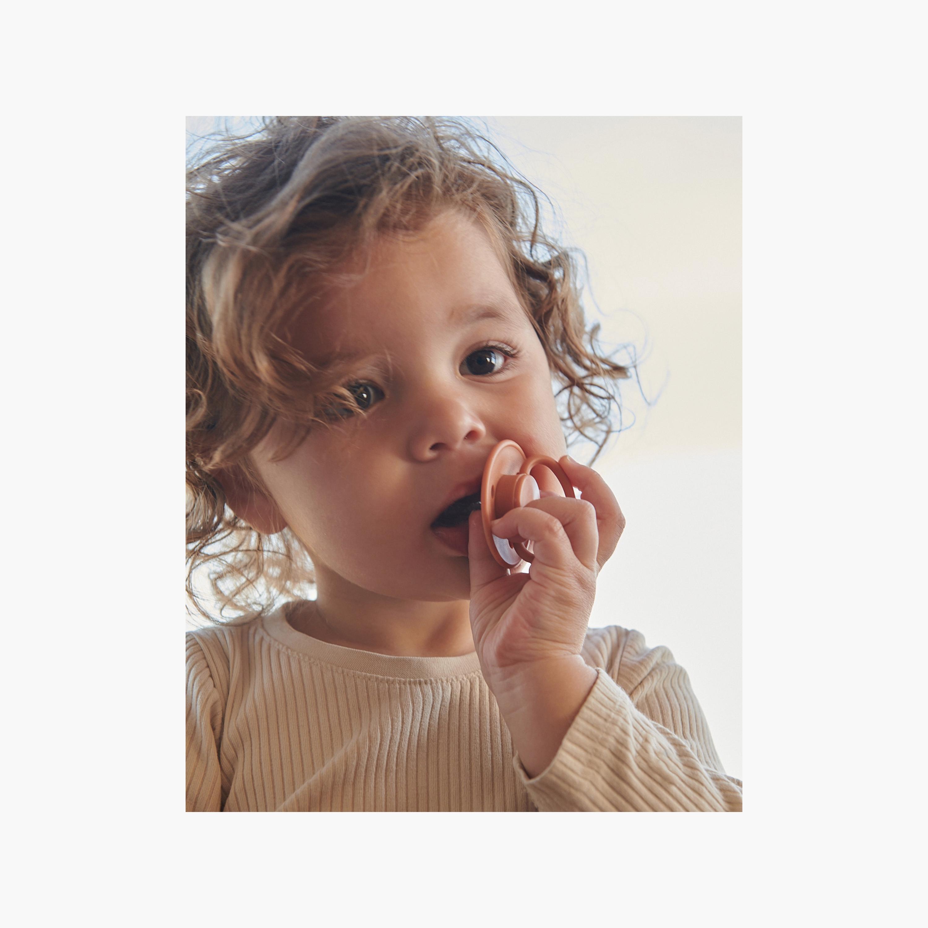 Mininor Rounded Silicone Pacifier - 0 Months-baby-feeding-pacifiers-image-3