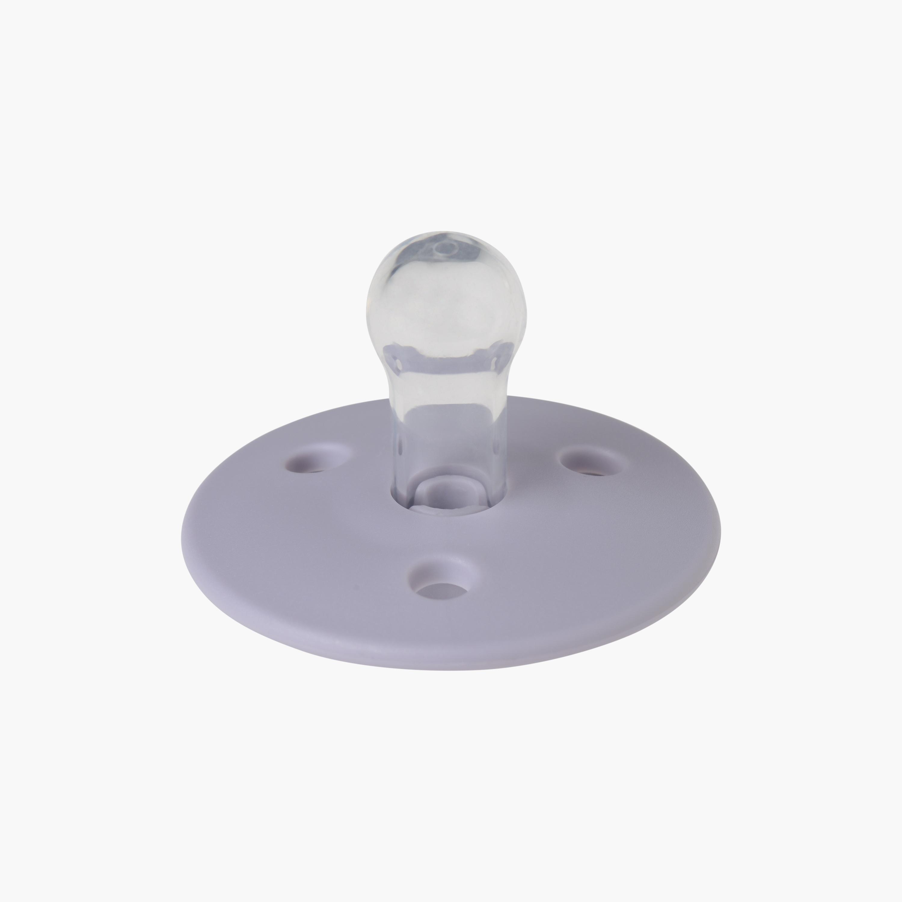 Mininor Rounded Silicone Pacifier - 0 Months-baby-feeding-pacifiers-image-1