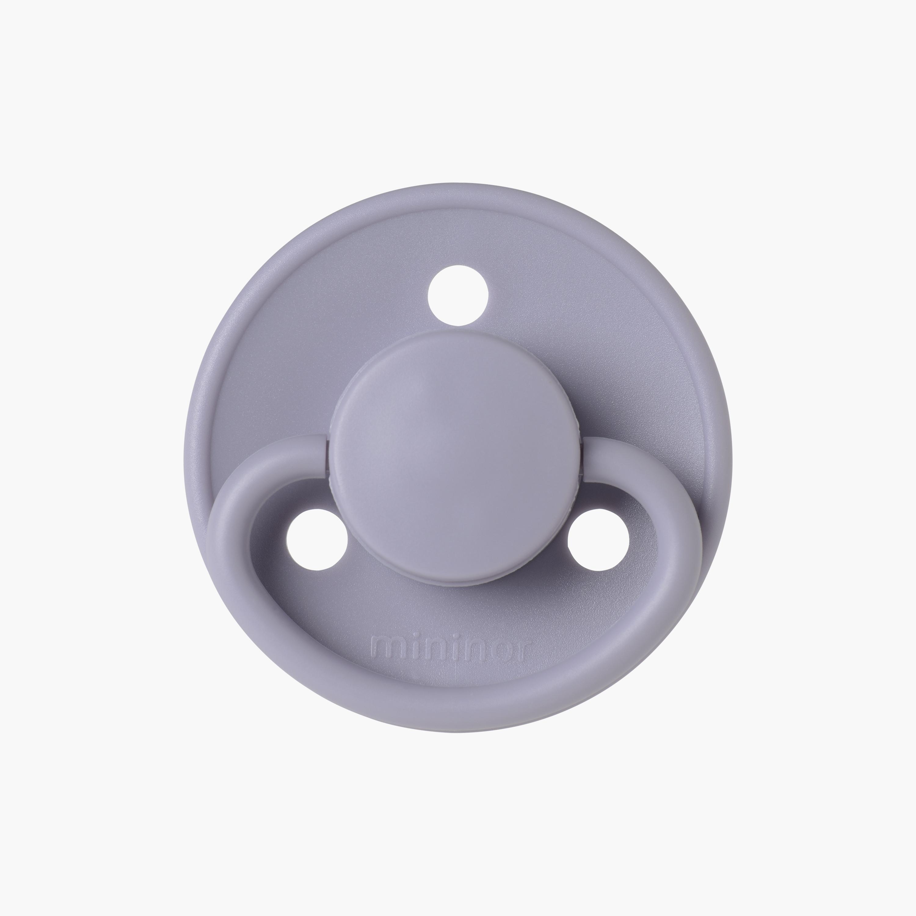 Mininor Rounded Silicone Pacifier - 0 Months-baby-feeding-pacifiers-image-2