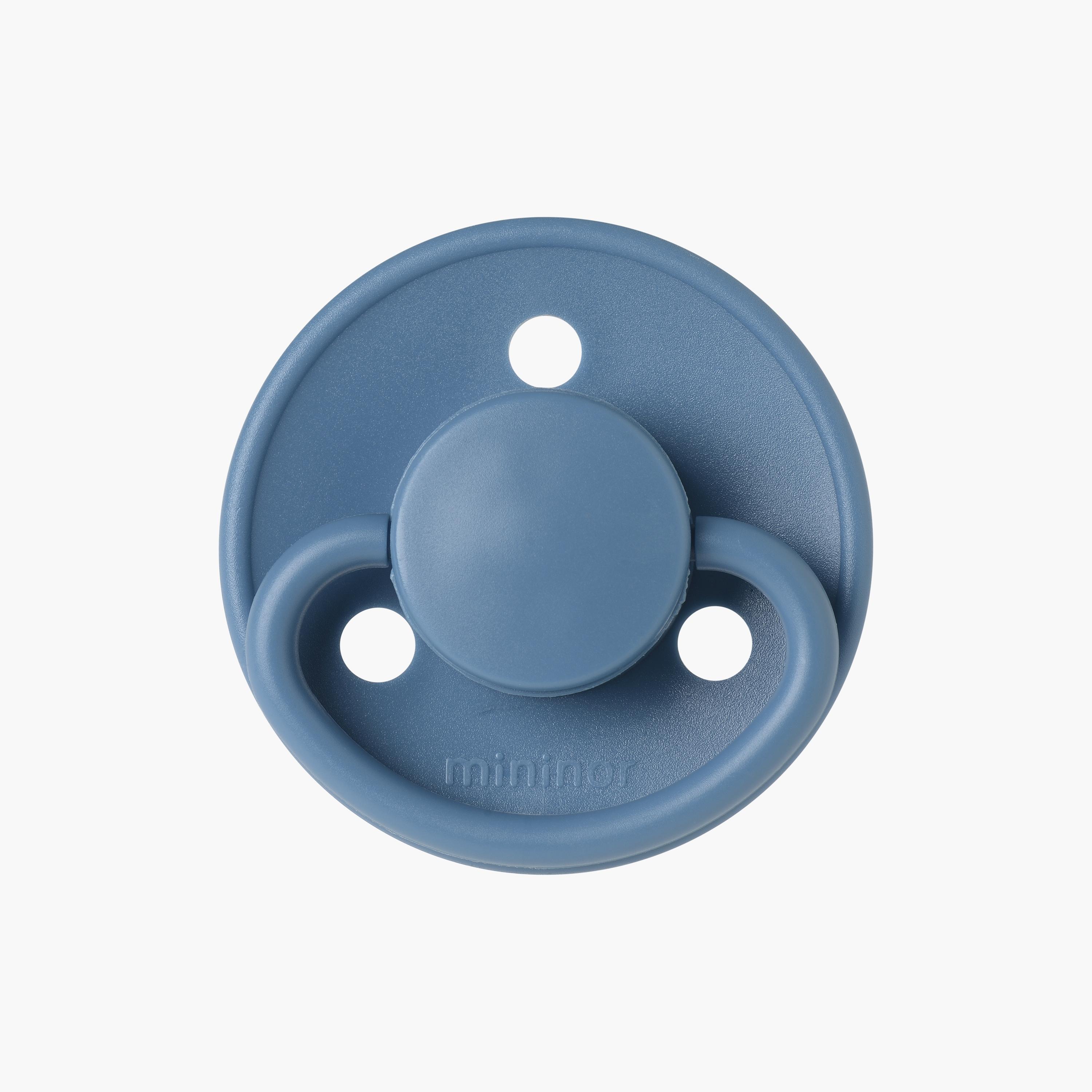 Mininor Rounded Silicone Pacifier - 0 Months-baby-feeding-pacifiers-image-2