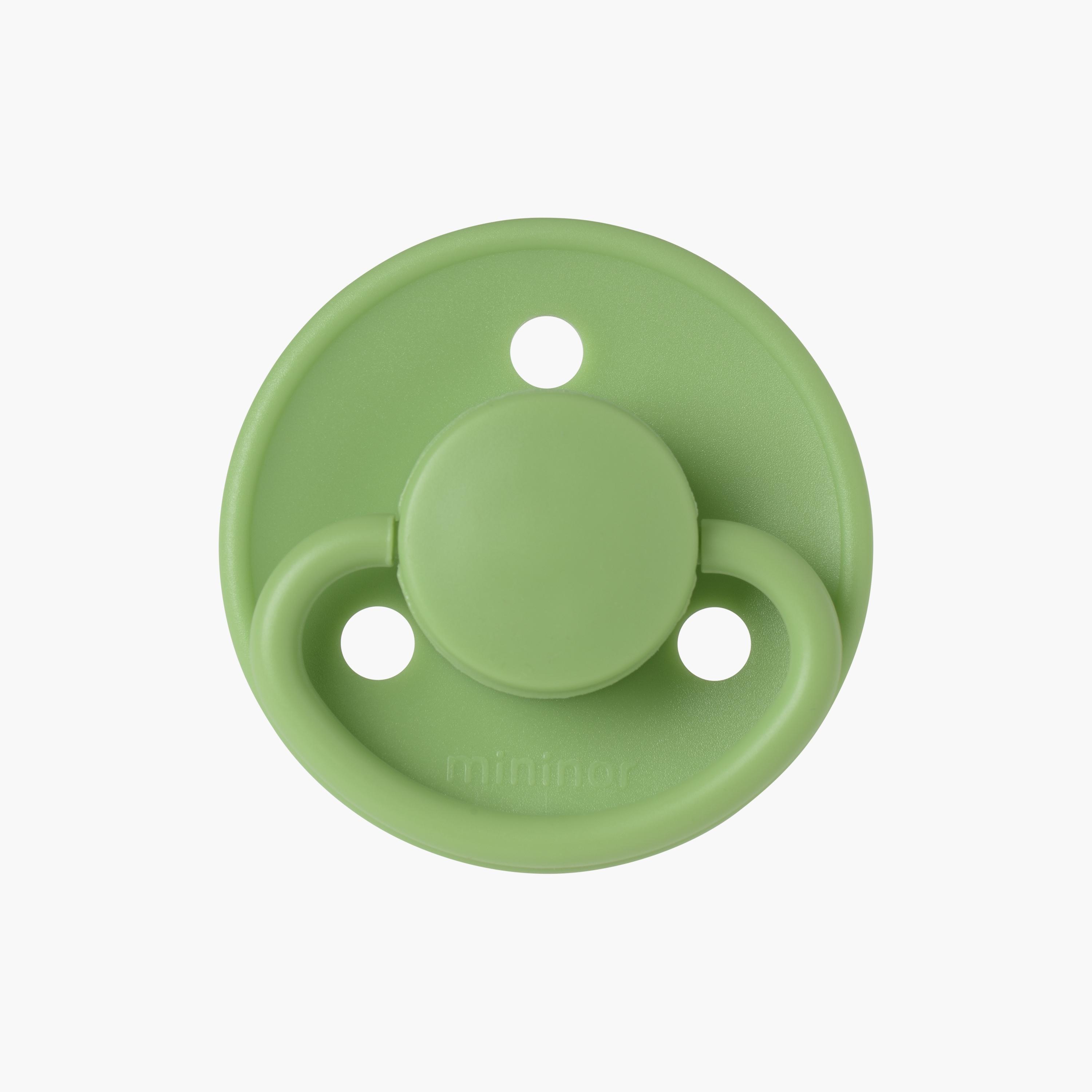 Mininor Rounded Silicone Pacifier - 0 Months-baby-feeding-pacifiers-image-2