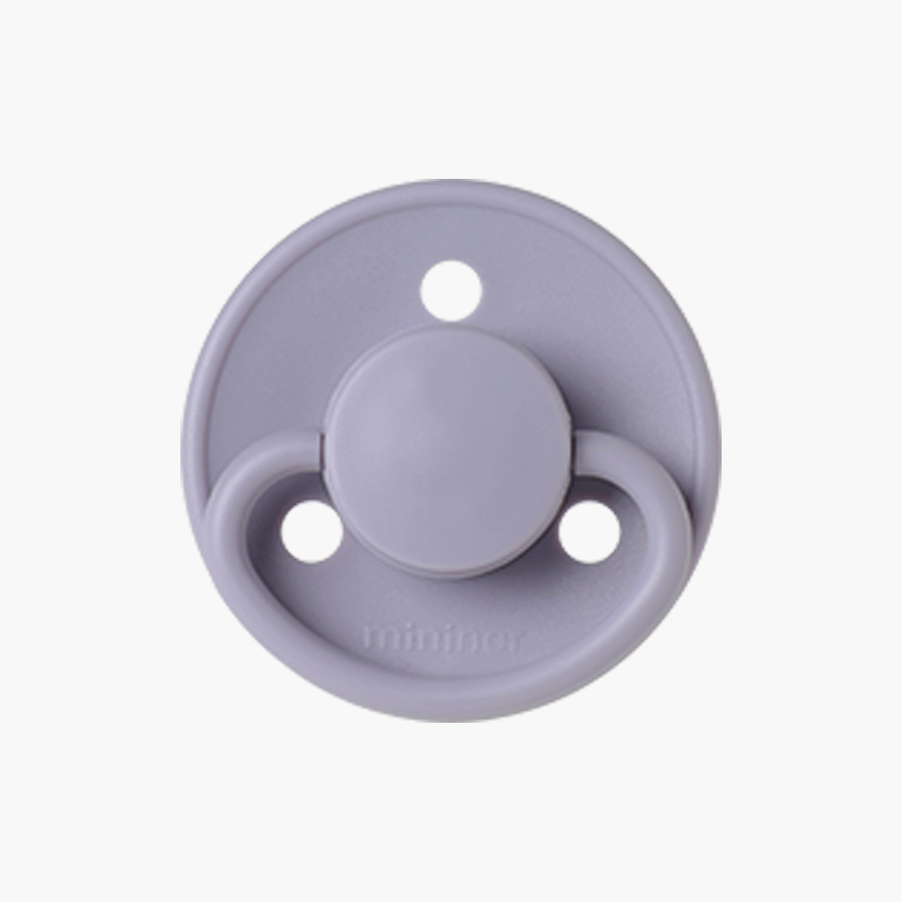 Mininor Rounded Silicone Pacifier - 6 Months-baby-feeding-pacifiers-image-2