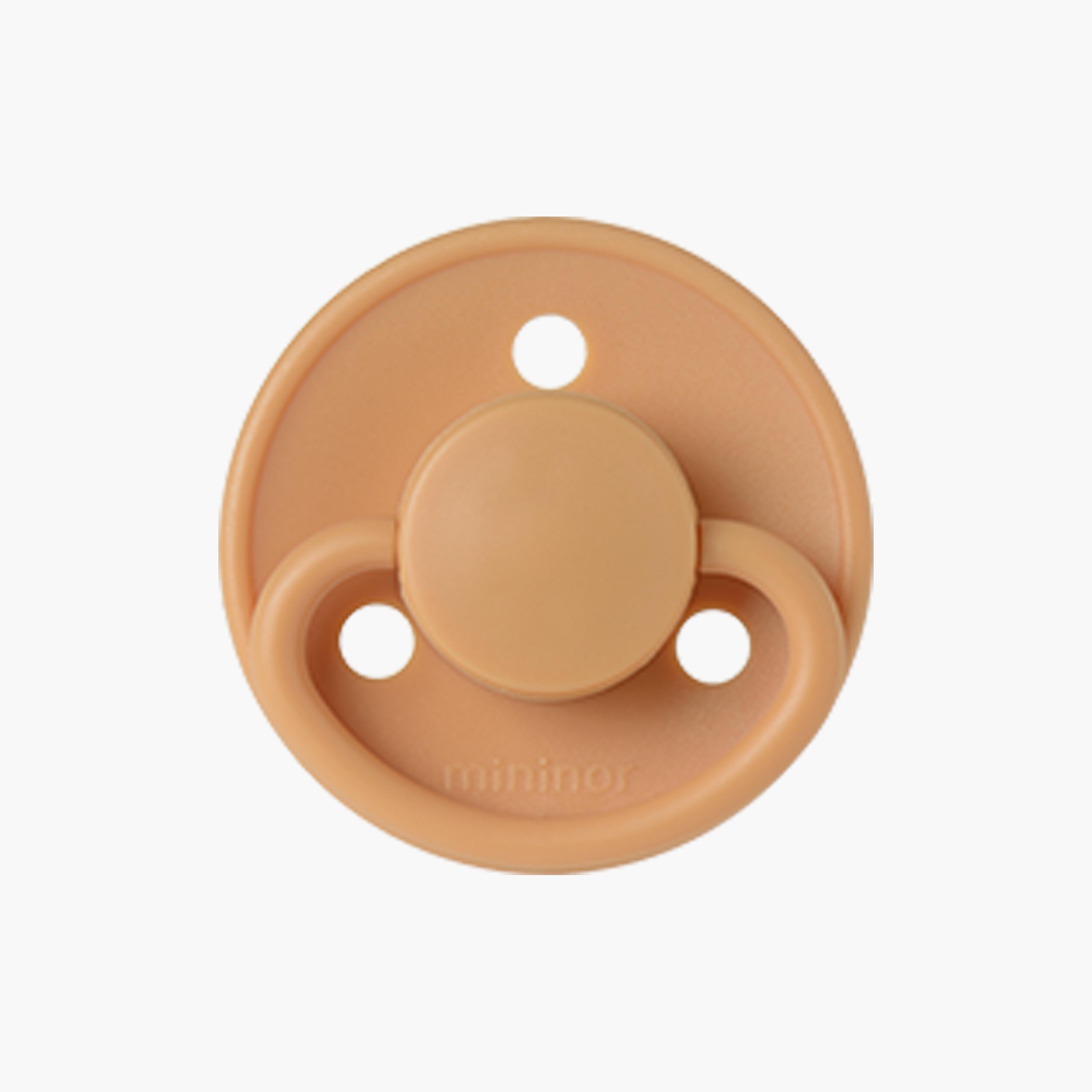 Mininor Rounded Latex Pacifier - 0 Months-baby-feeding-pacifiers-image-2