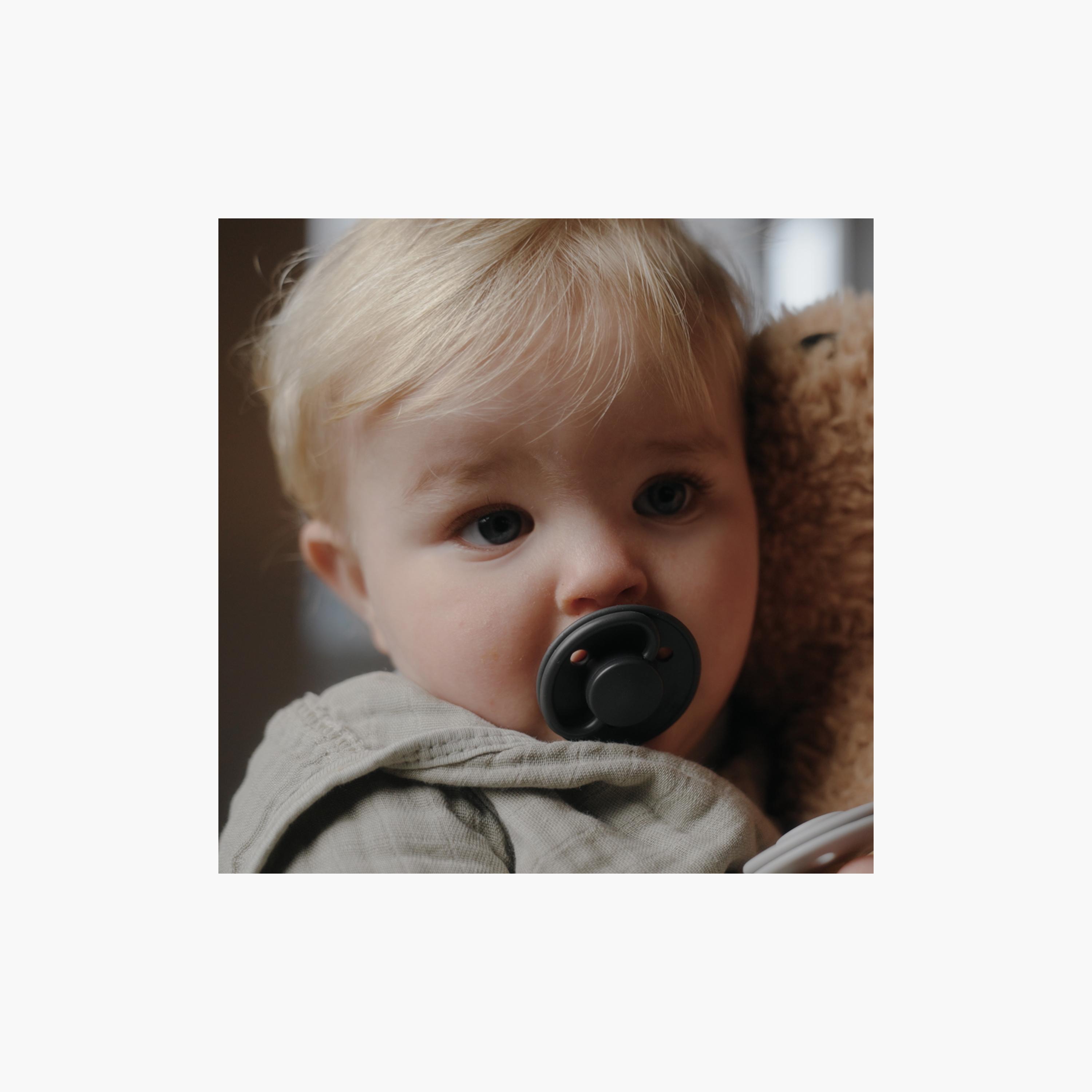 Mininor Rounded Latex Pacifier - 0 Months-baby-feeding-pacifiers-image-3
