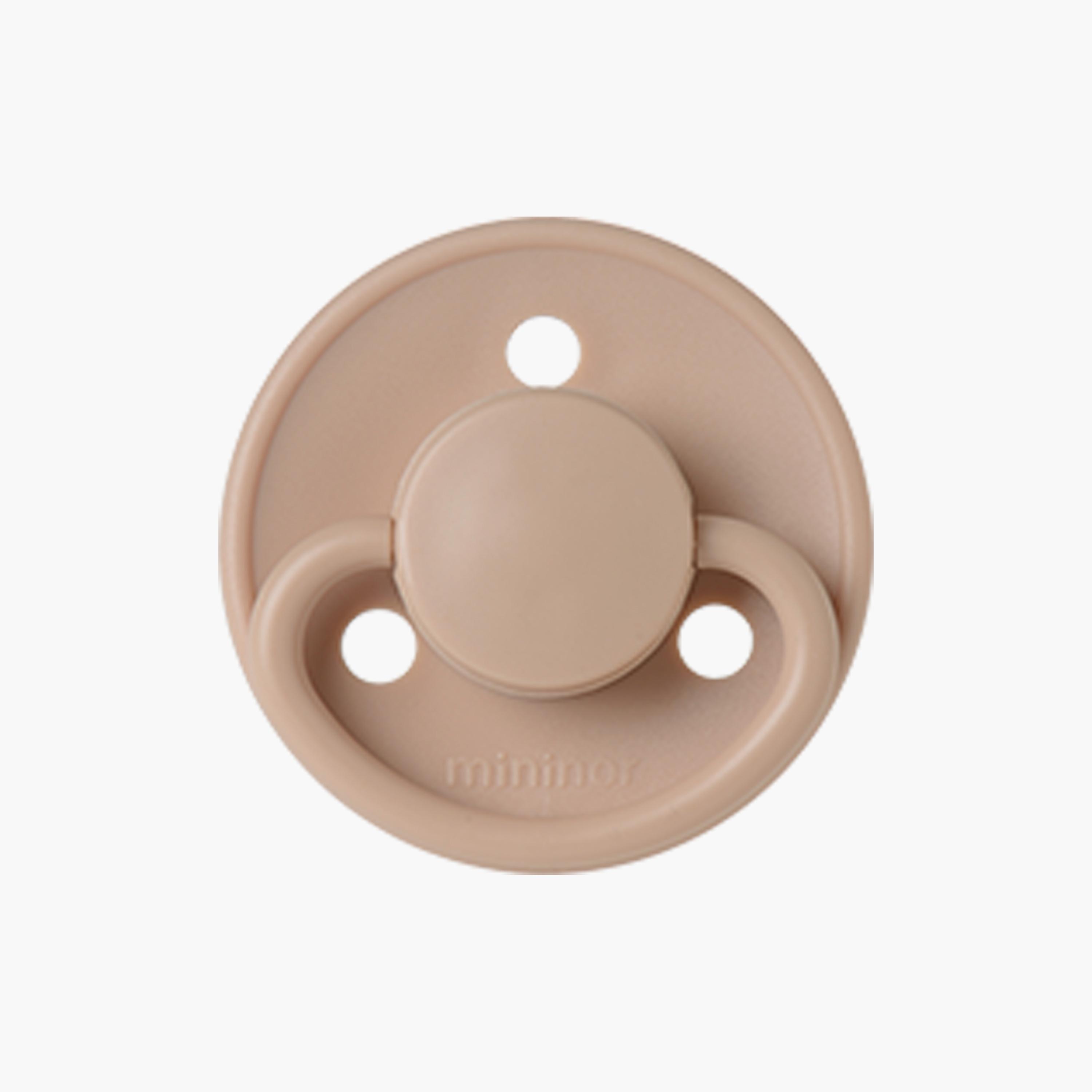 Mininor Rounded Latex Pacifier - 6 Months-baby-feeding-pacifiers-image-2
