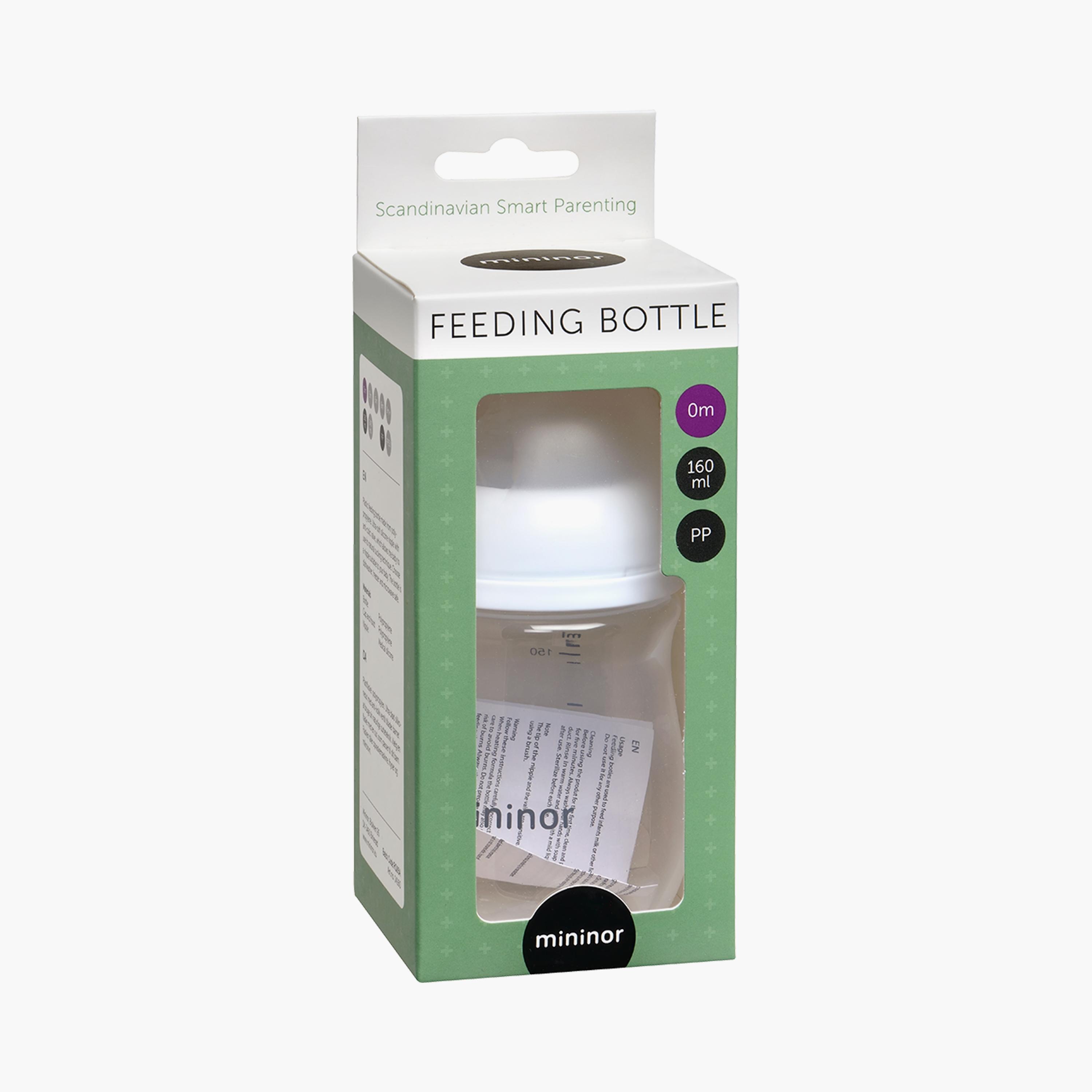 زجاجة الرضاعة مع حلمة من مينيور - 160 مل - 0 شهر-baby-feeding-feedingbottles-bottlesandteats-image-2