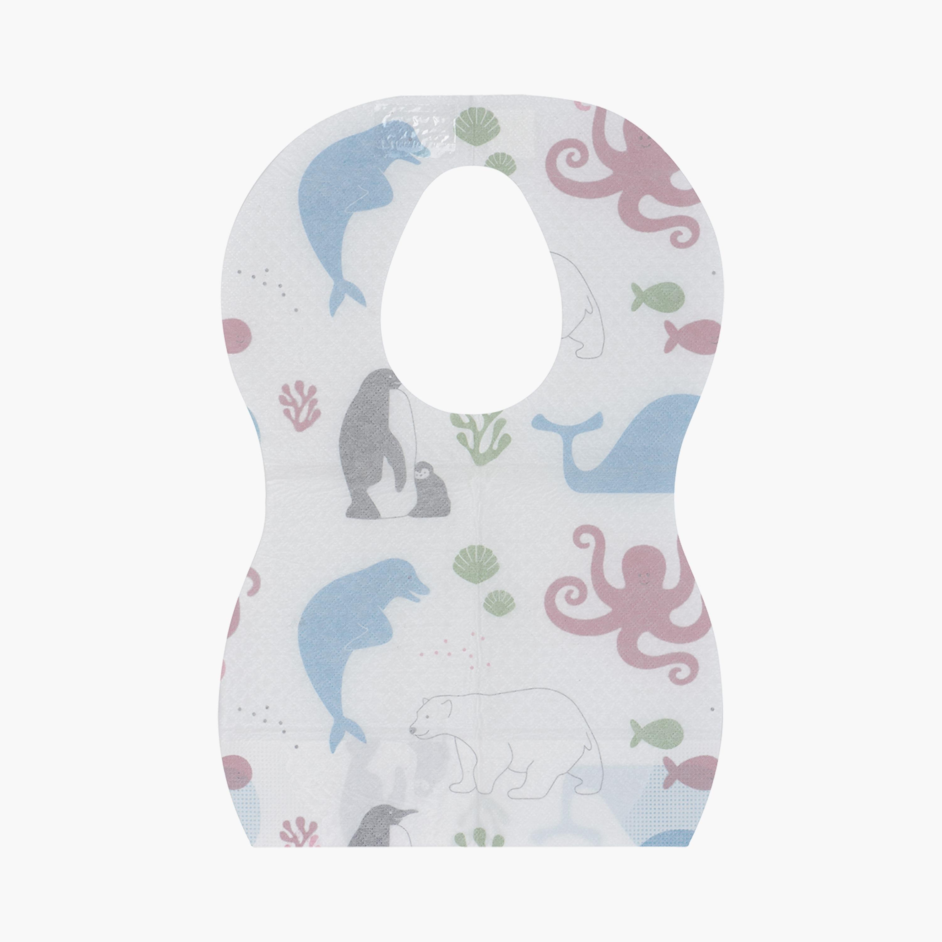 مريلة للاستخدام مرة واحدة 10 قطع من مينيور-baby-feeding-bibs-image-1