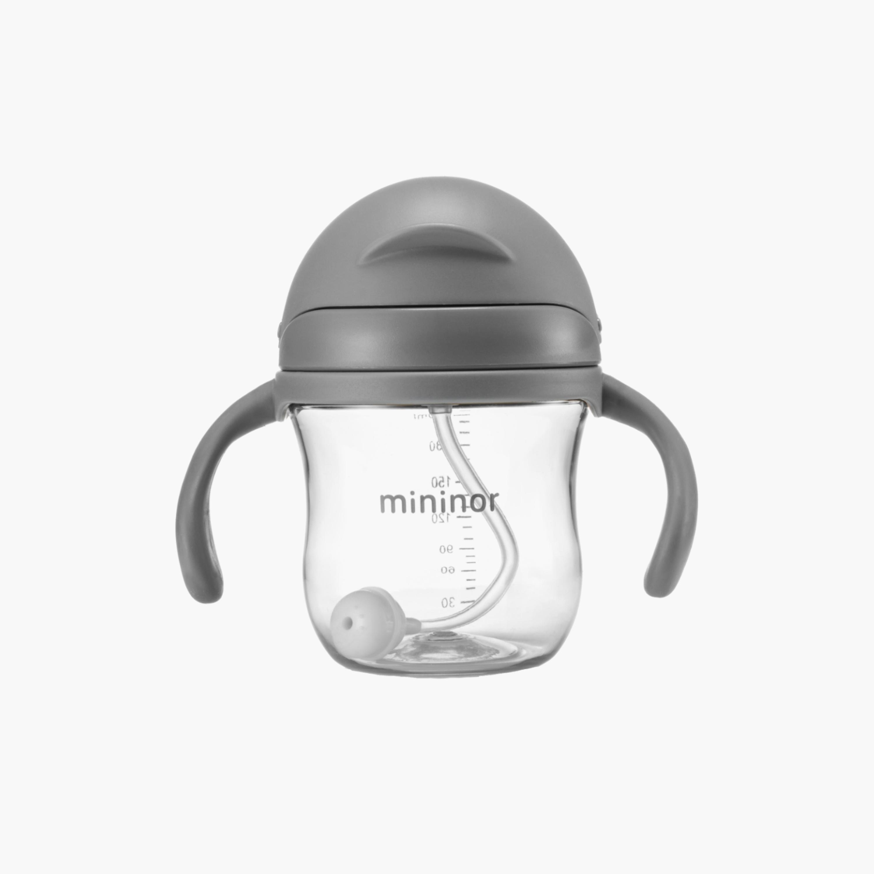 Mininor Tritan Feeding Bottle with Straw - 220 ml-baby-feeding-mealtimeessentials-image-1