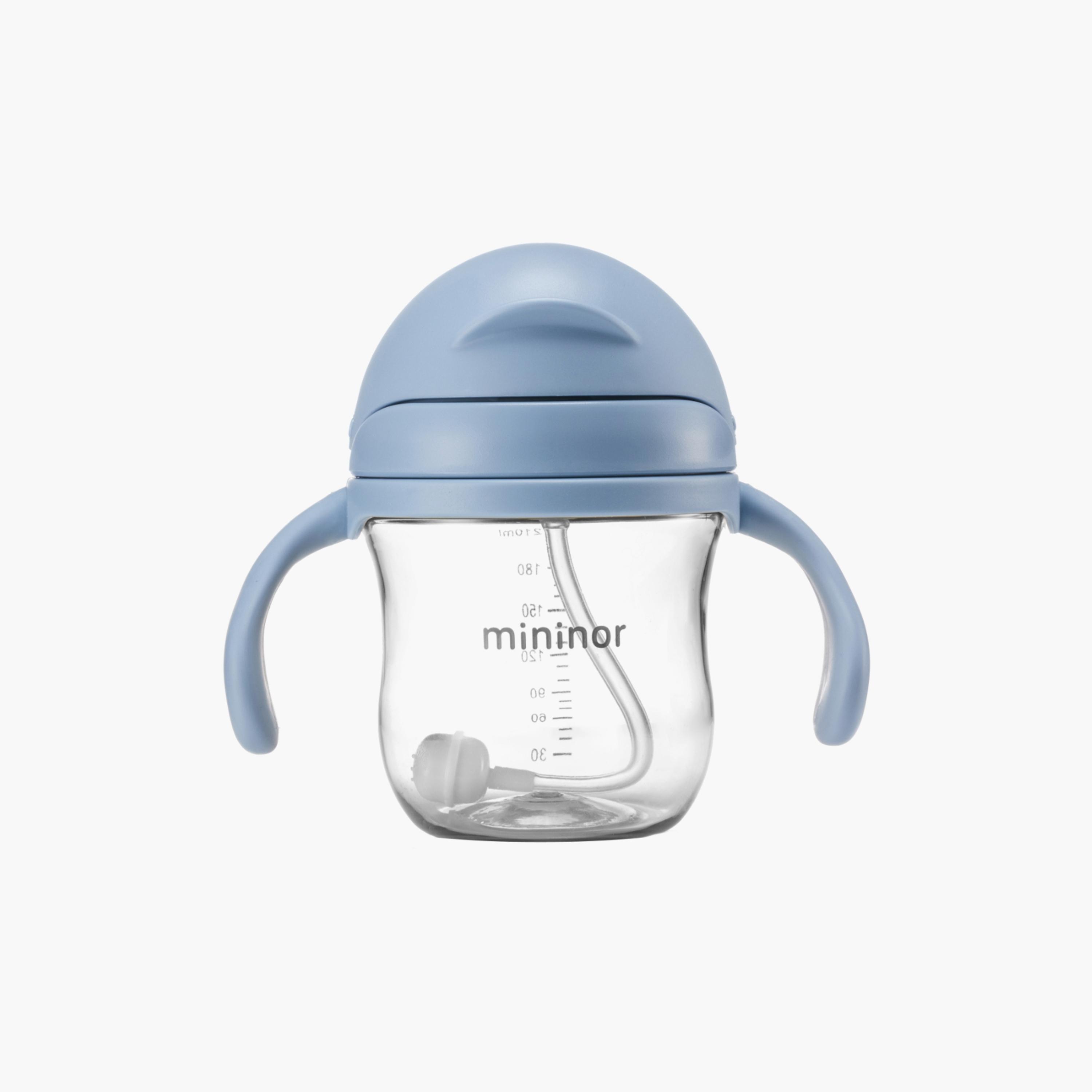 Mininor Tritan Feeding Bottle with Straw - 220 ml-baby-feeding-mealtimeessentials-image-1