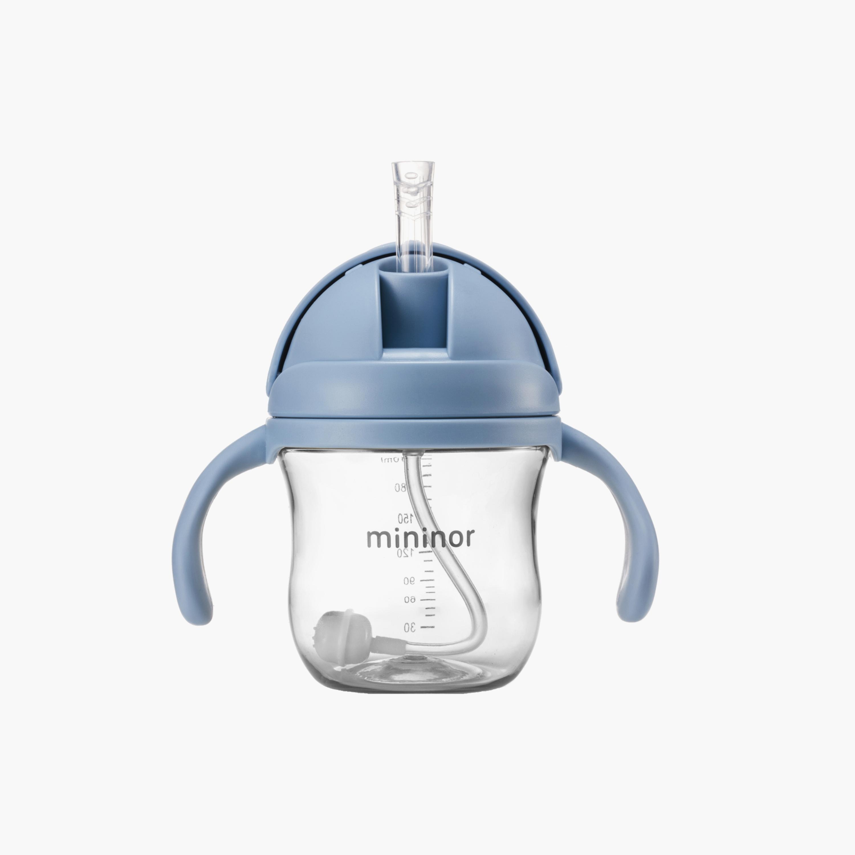 Mininor Tritan Feeding Bottle with Straw - 220 ml-baby-feeding-mealtimeessentials-image-2