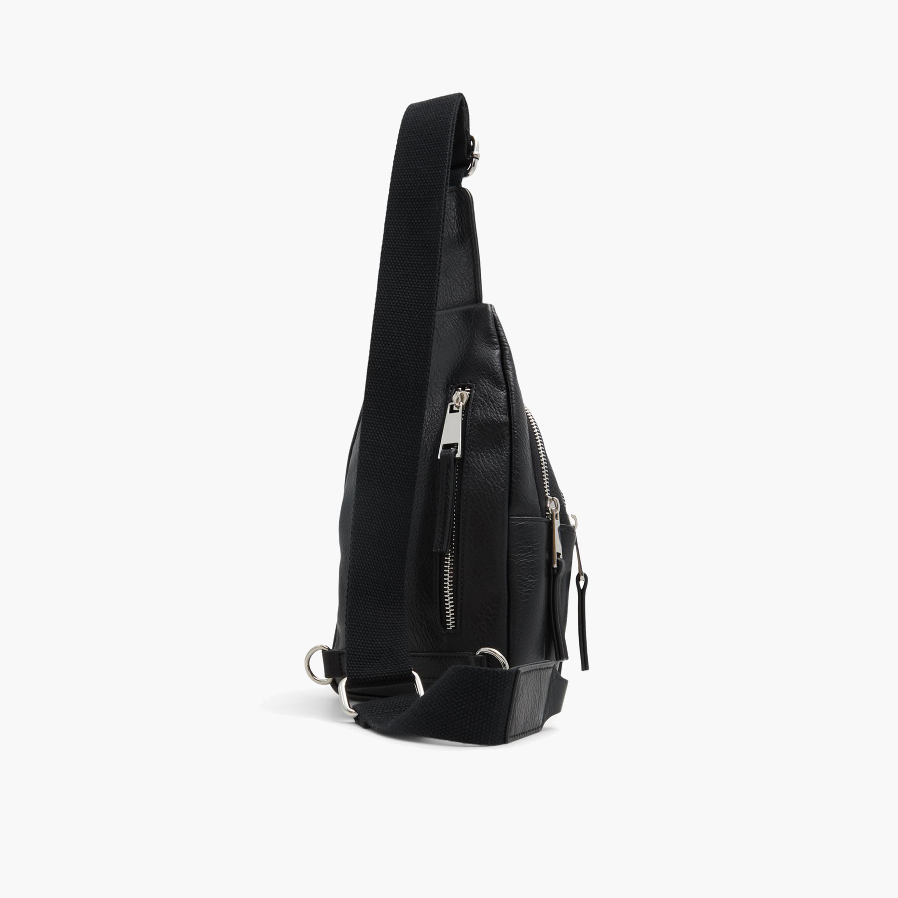 Call it Spring Monty Textured Crossbody Bag with Zipper closure and Adjustable Strap-men-bags-image-2