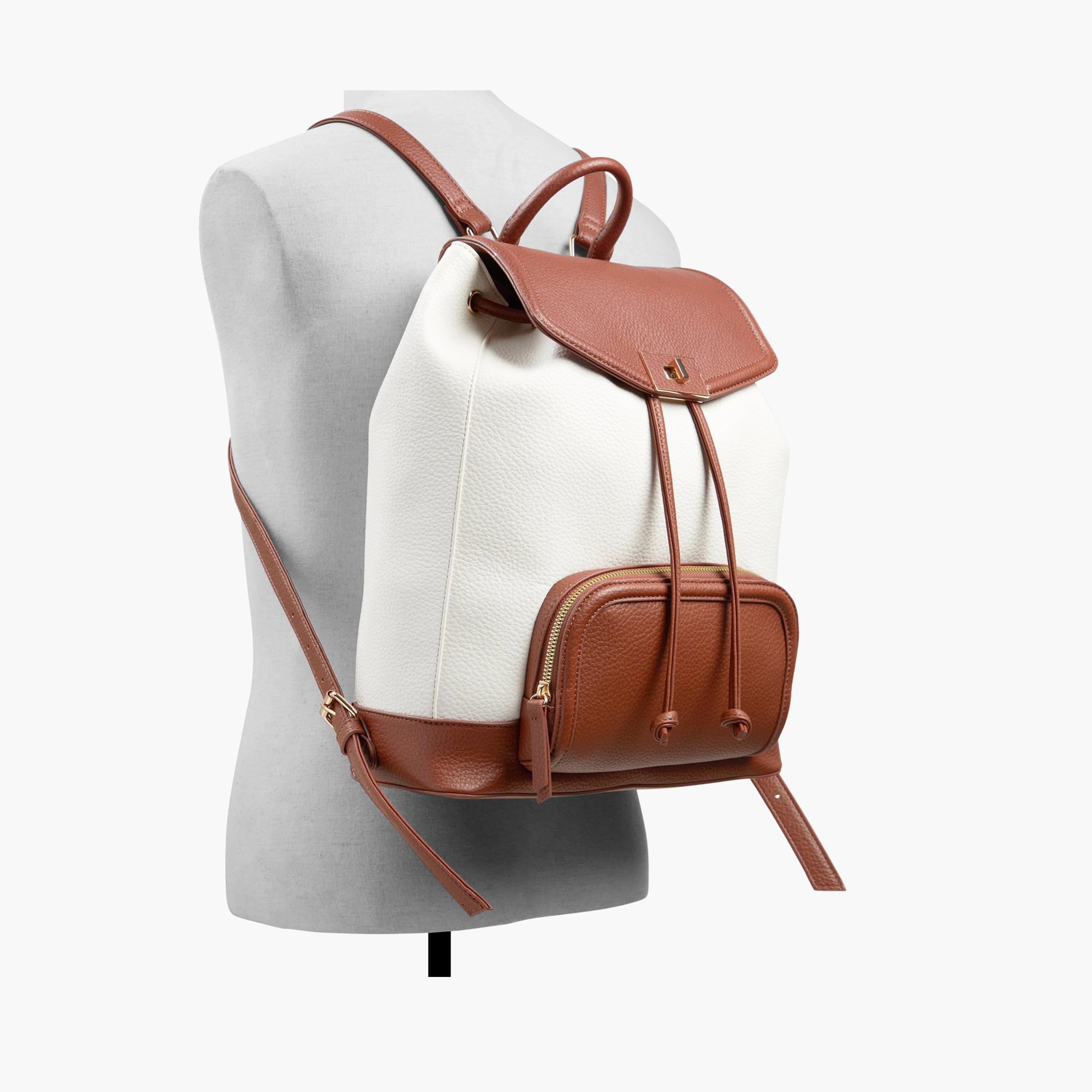 كول ات سبرينغ- شنطة  ظهر صغيرة ميز بمقبض علوي مع قفل ملتوي وحزام قابل للتعديل-women-bagsandwallets-backpacks-image-4