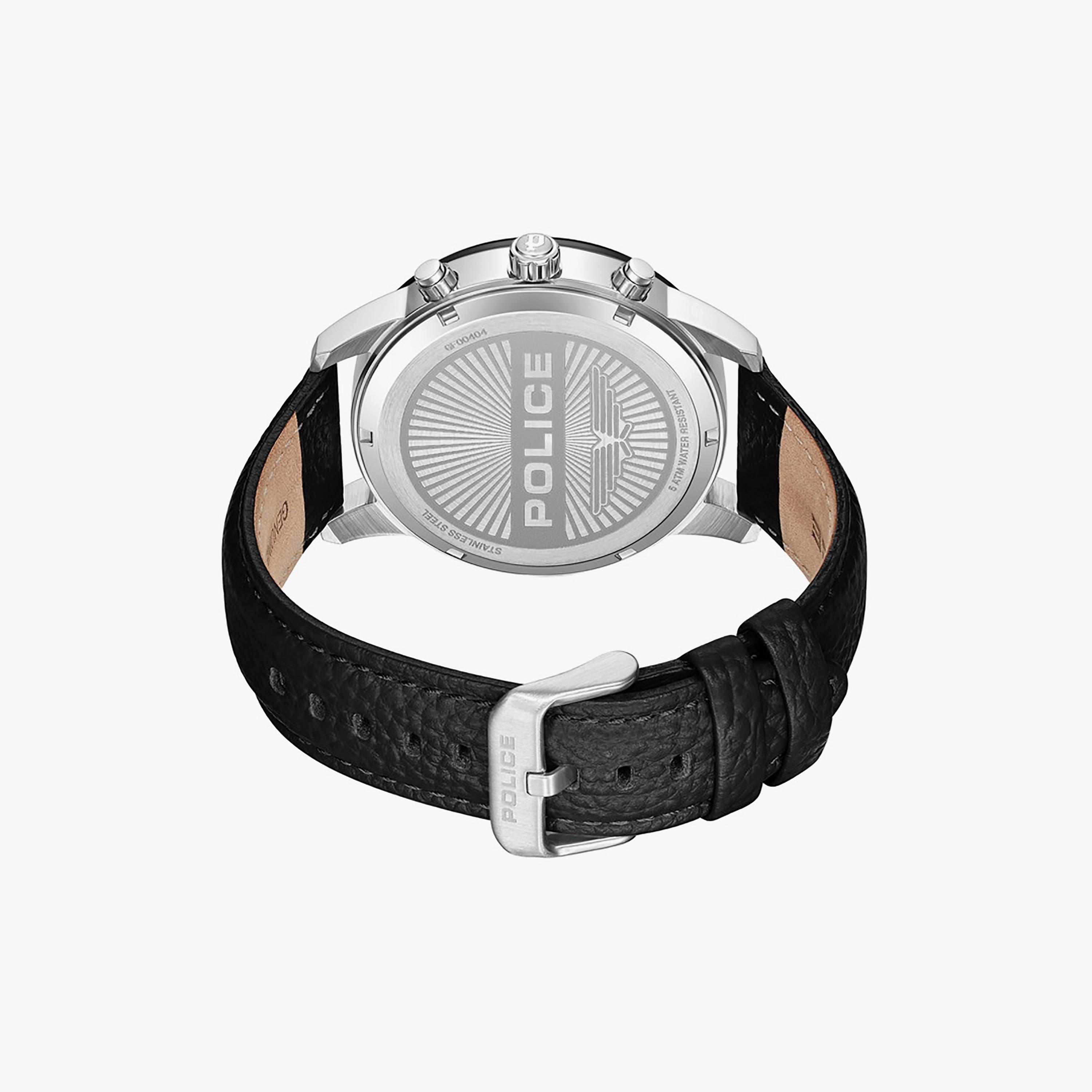 ساعة بوليس كرونوغراف سوداء للرجال مقاس 44 ملم مصنوعة من الجلد الأصلي  |  PEWGF0040440-men-watchesandjewellery-watches-image-3