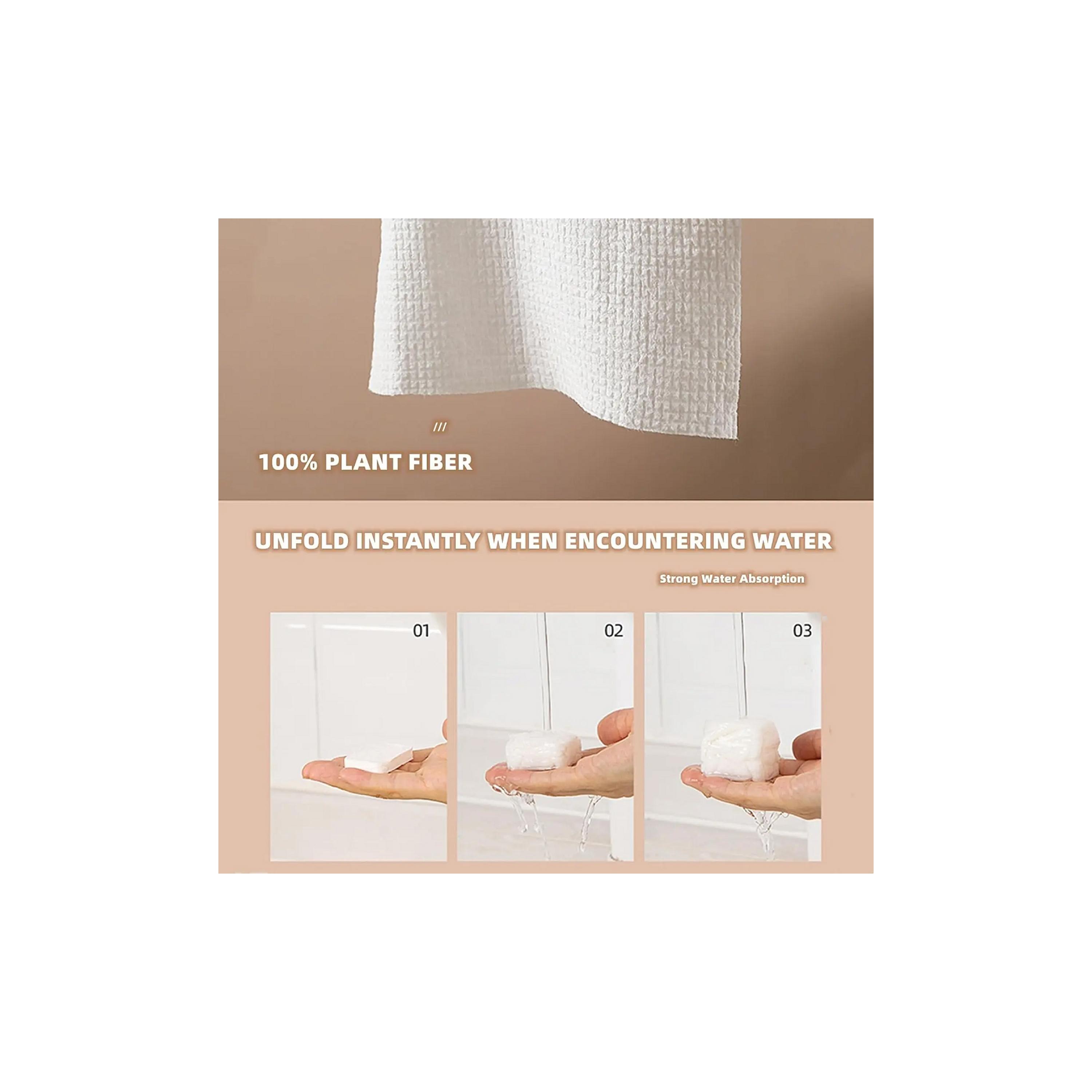 Pikkaboo Pack of 3 Eco Travel Mate Outdoor Compressed Towels - 60-Piece-baby-bathandcare-towels-image-5