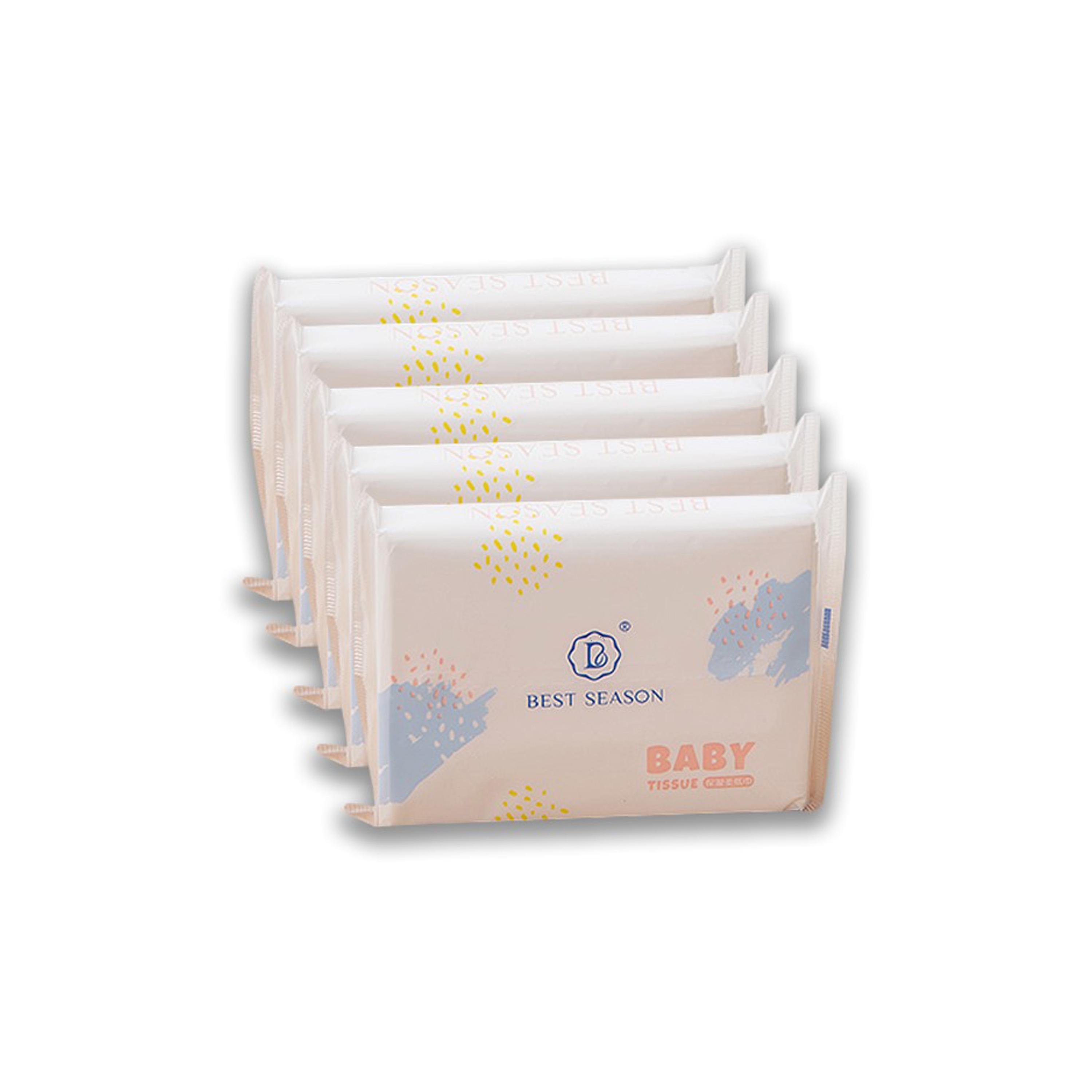 Pikkaboo Pack of 5 Best Season Ultra Soft Tissues (3 Ply)-baby-bathandcare-grooming-image-1