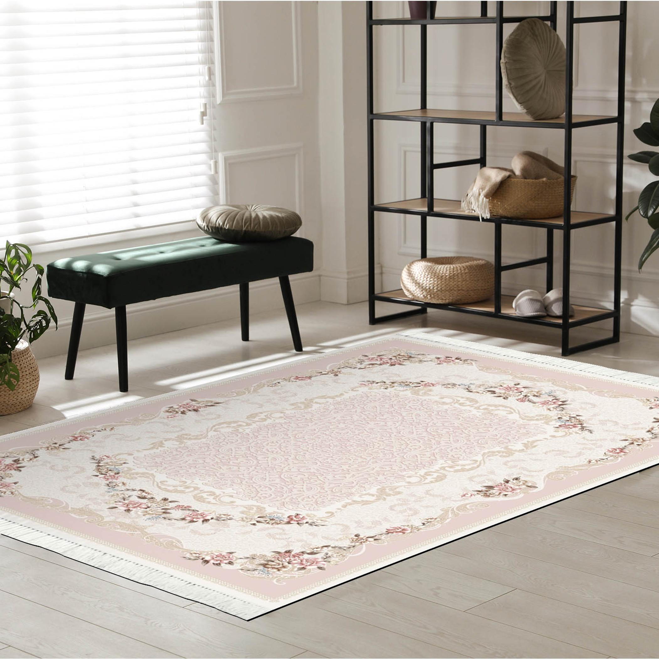 Decorative Velvet Turkish Carpet - 150x80 cm-household-rugsandcarpets-rugs-image-1